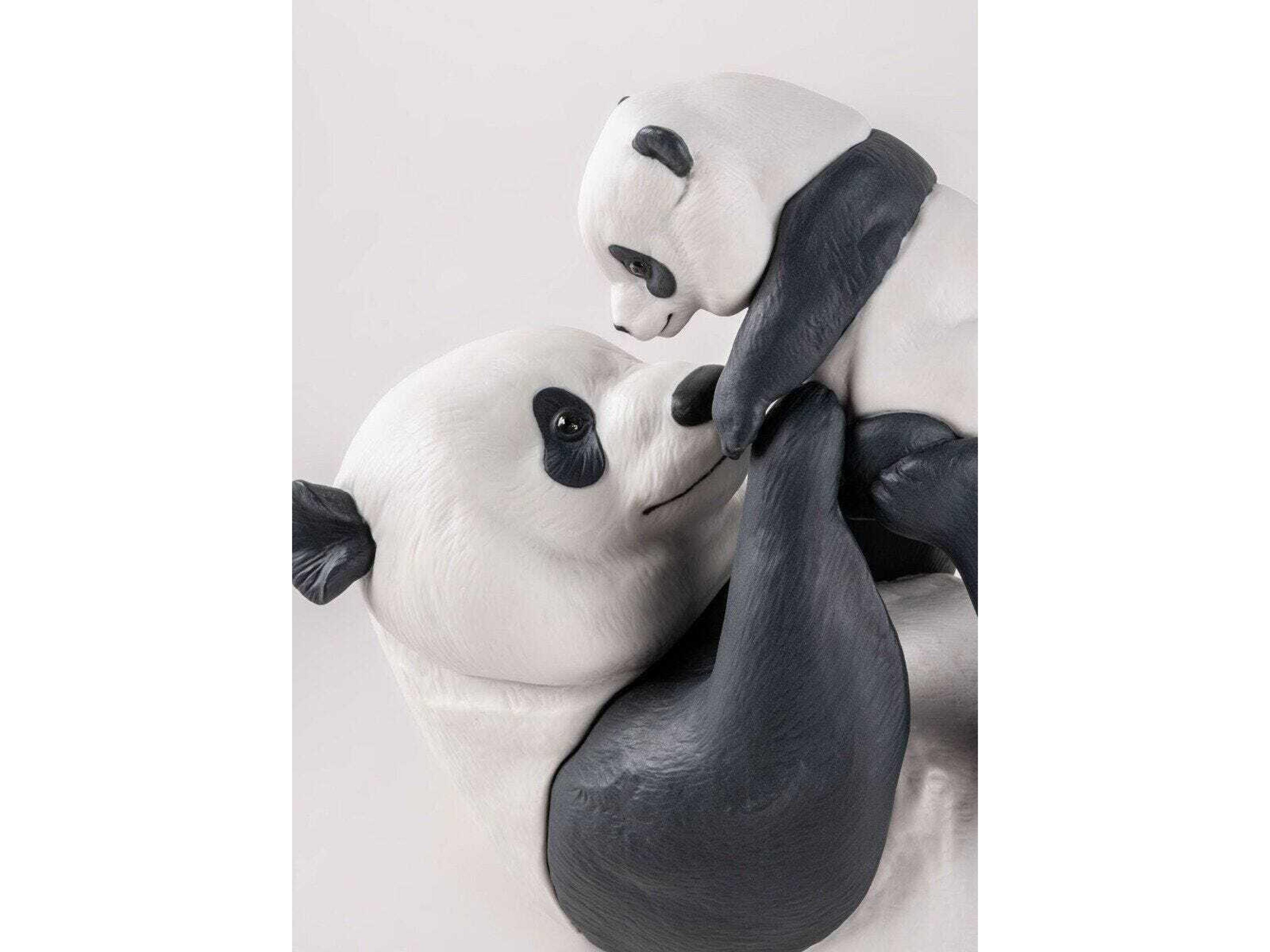 Lladro Mommy Panda Sculpture