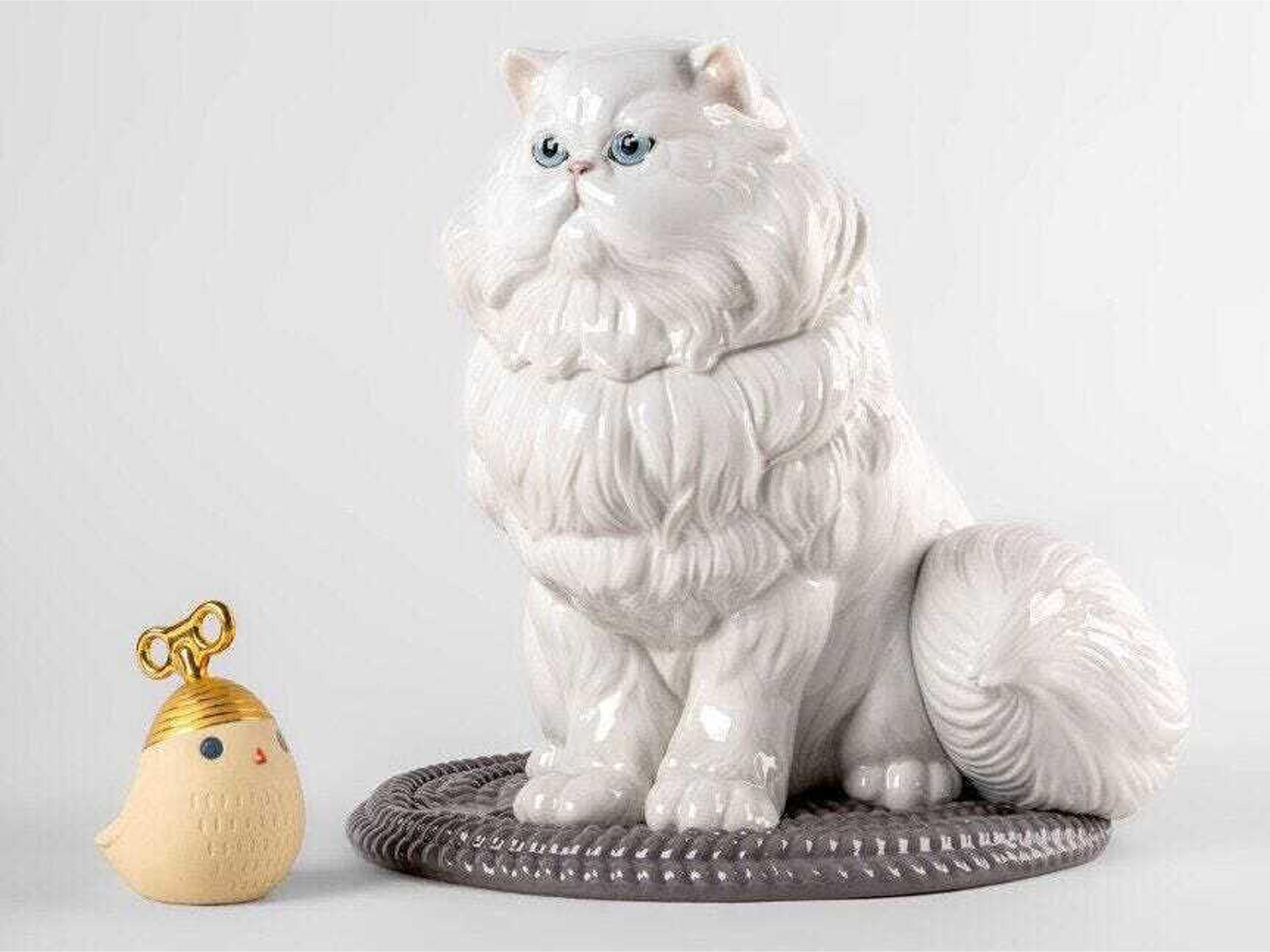 Lladro Persian Cat Sculpture