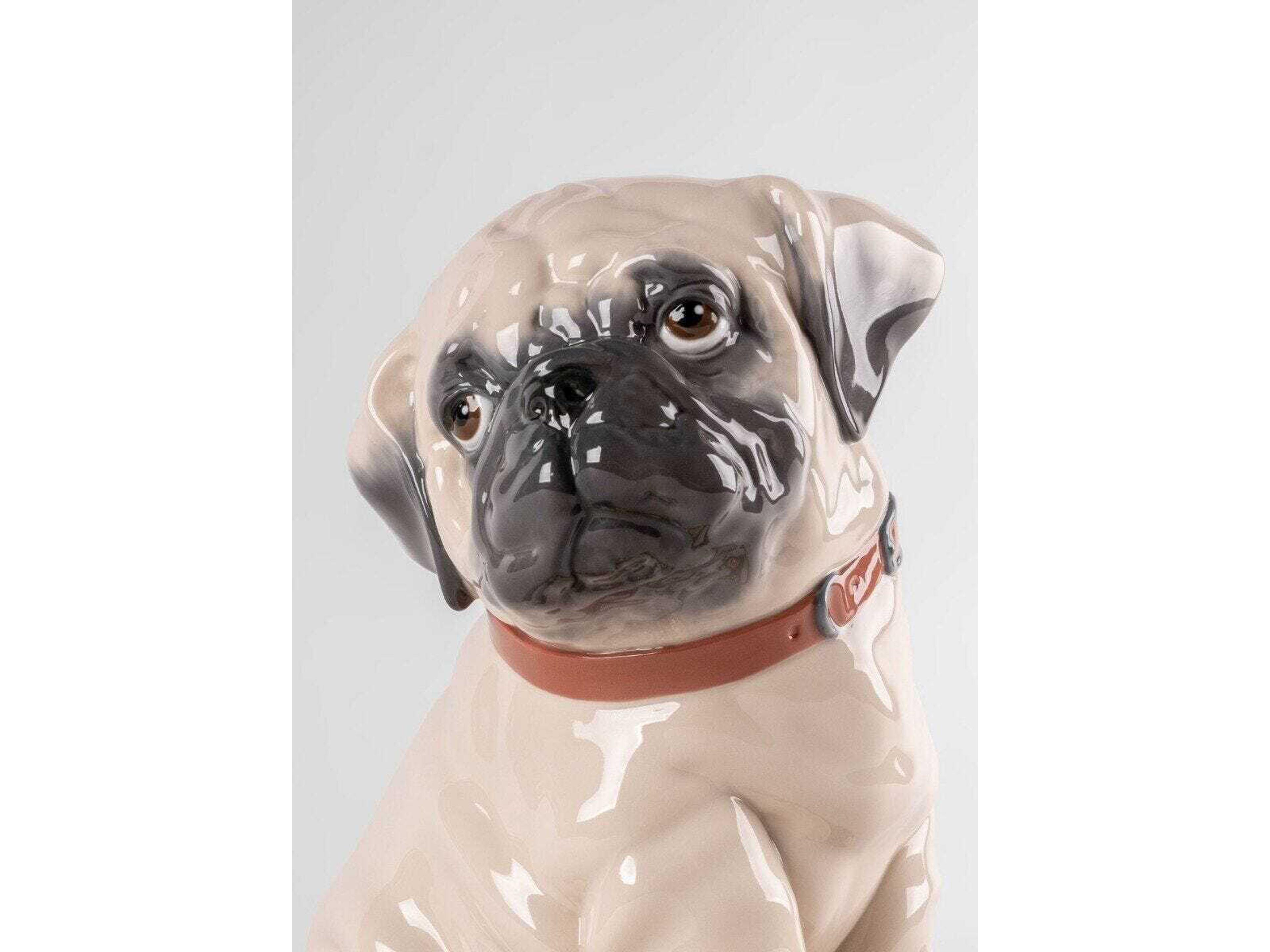 Lladro Puppie Pug Sculpture