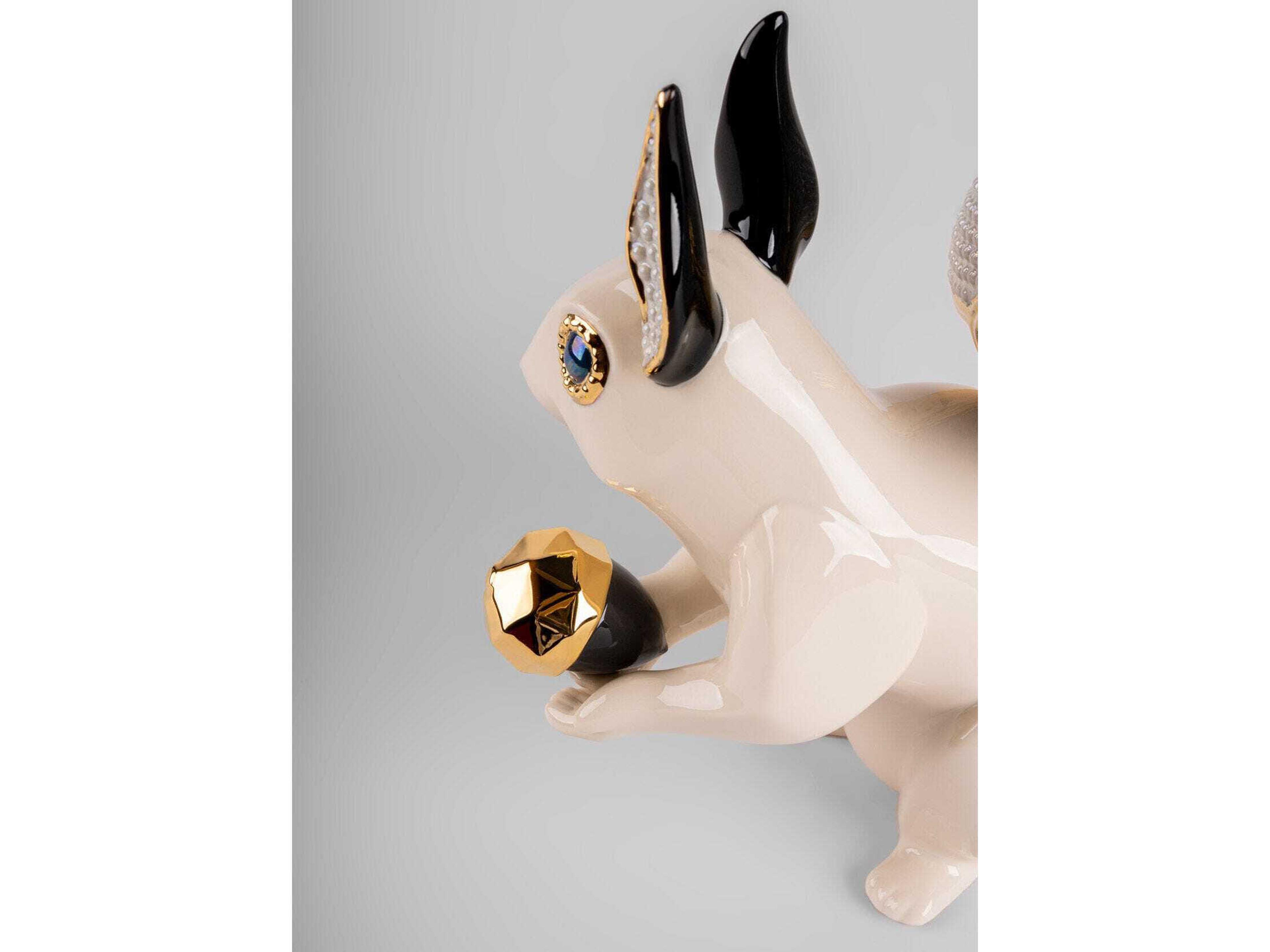 Lladro Squirrel Jewel Sculpture