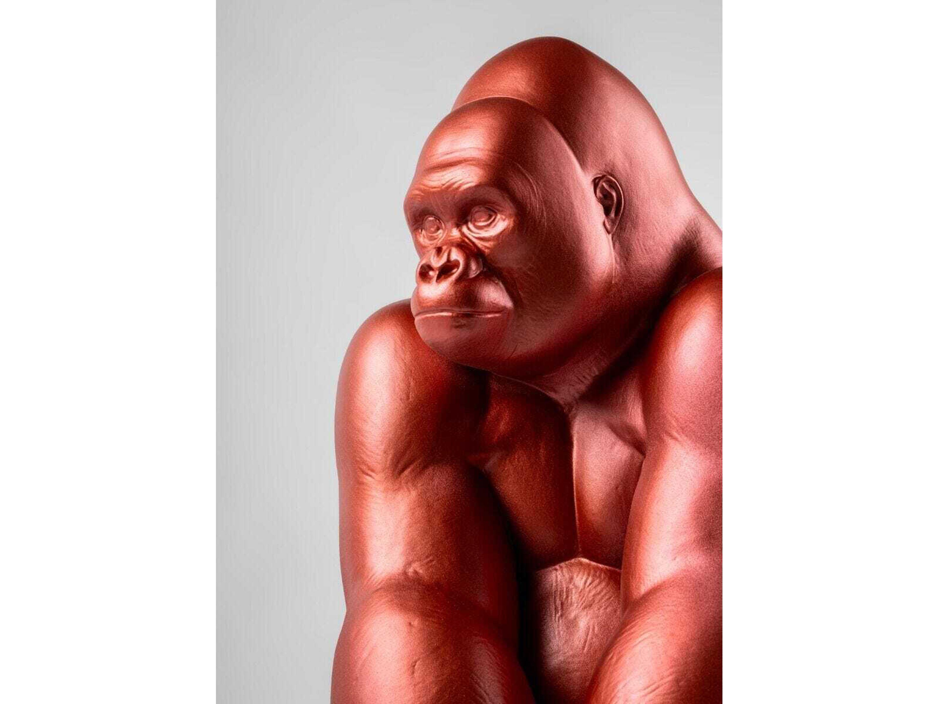 Lladro Gorilla Metallic Red Sculpture Limited Edition