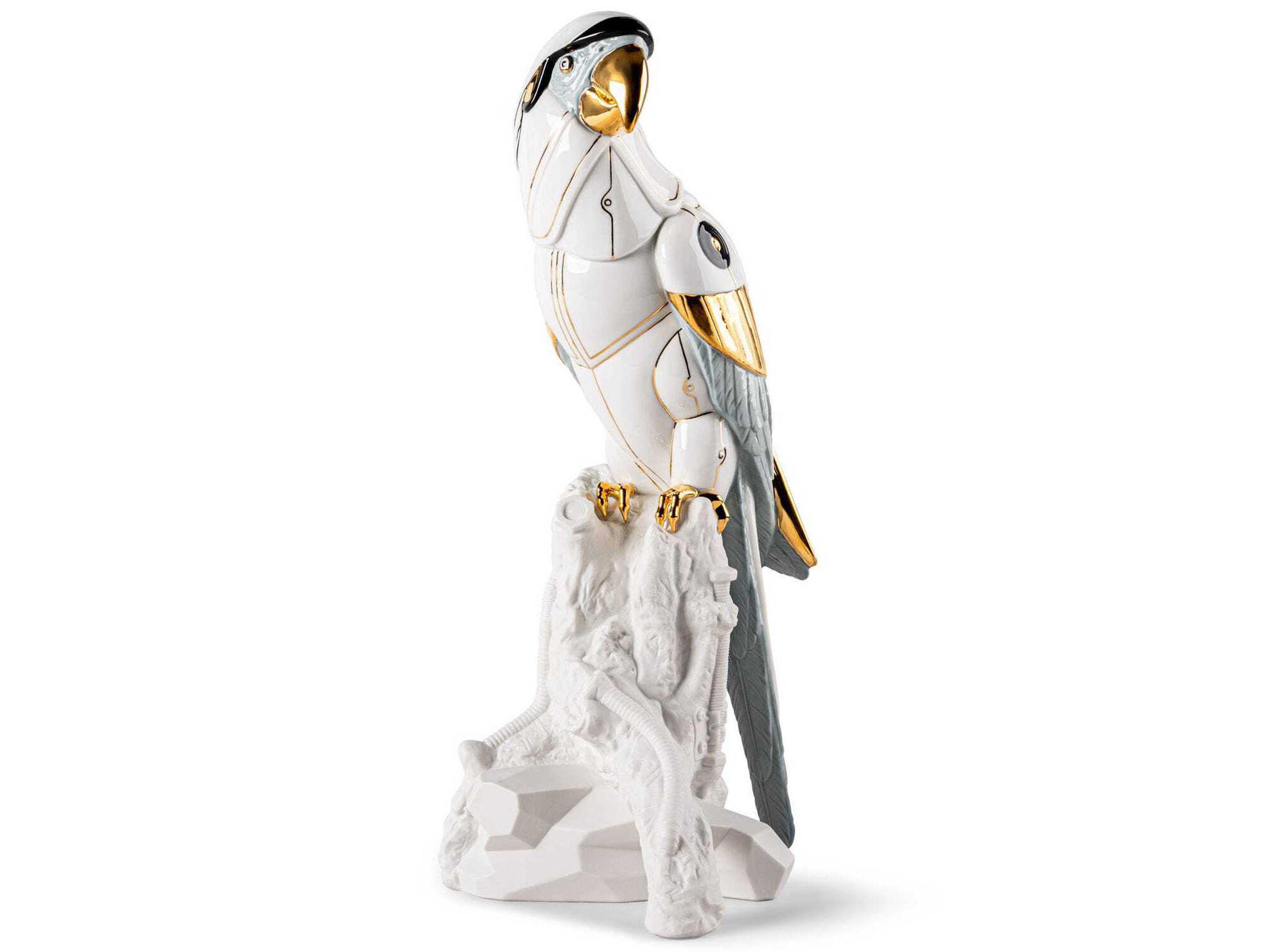 Macaw Bird Cyborg Sculpture