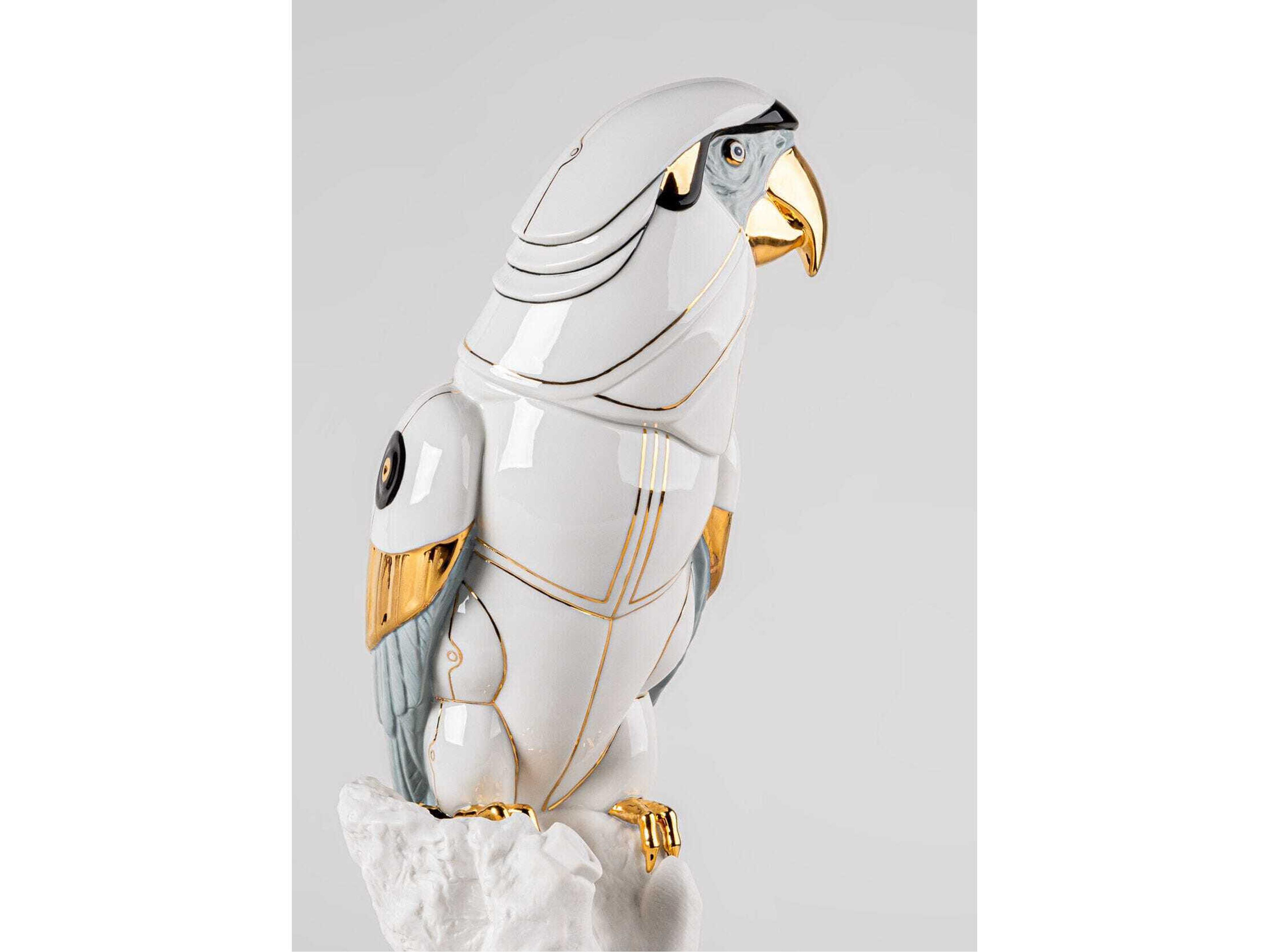 Lladro Macaw Bird Cyborg Sculpture