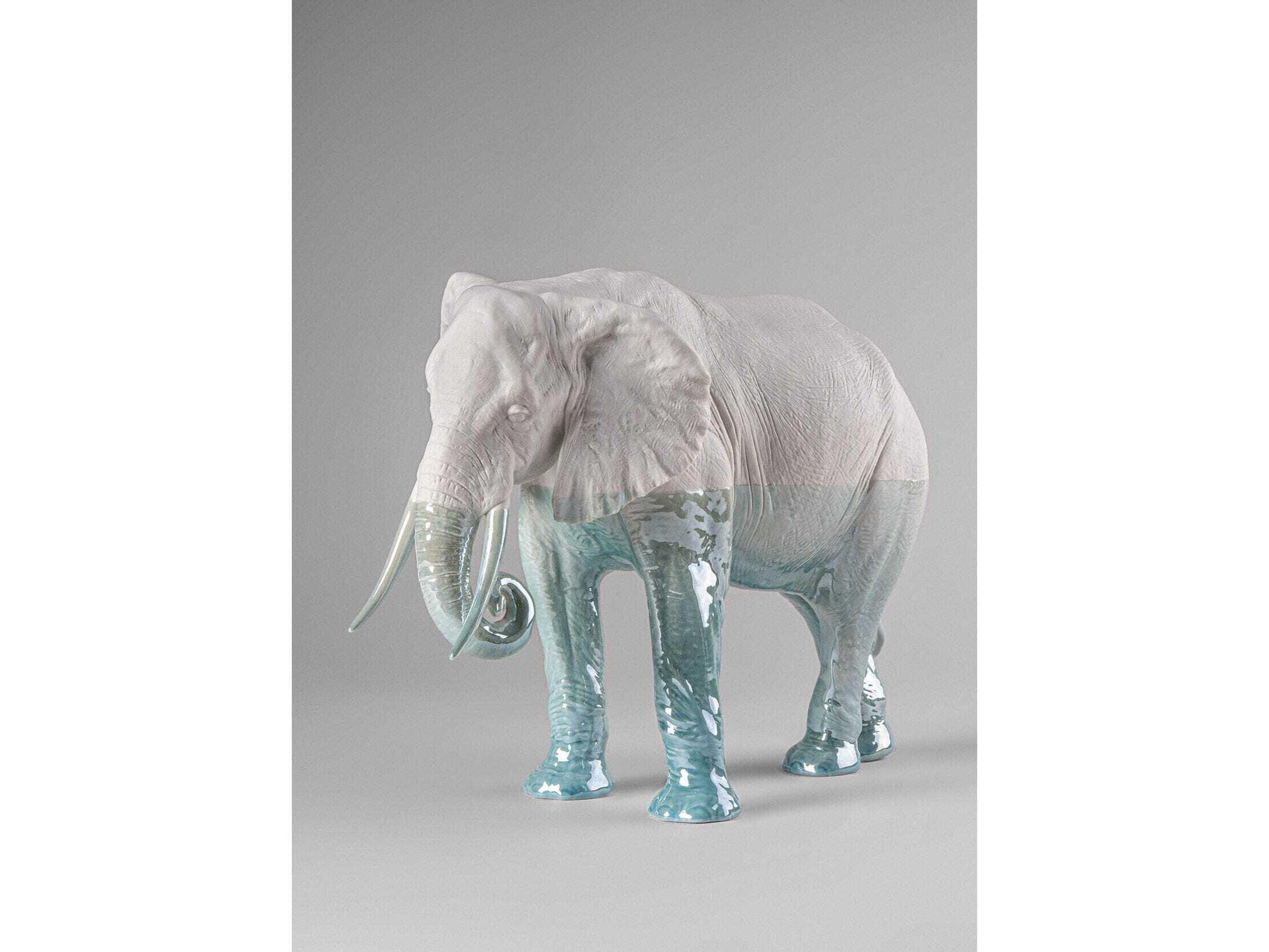 Lladro Underwater Elephant Sculpture