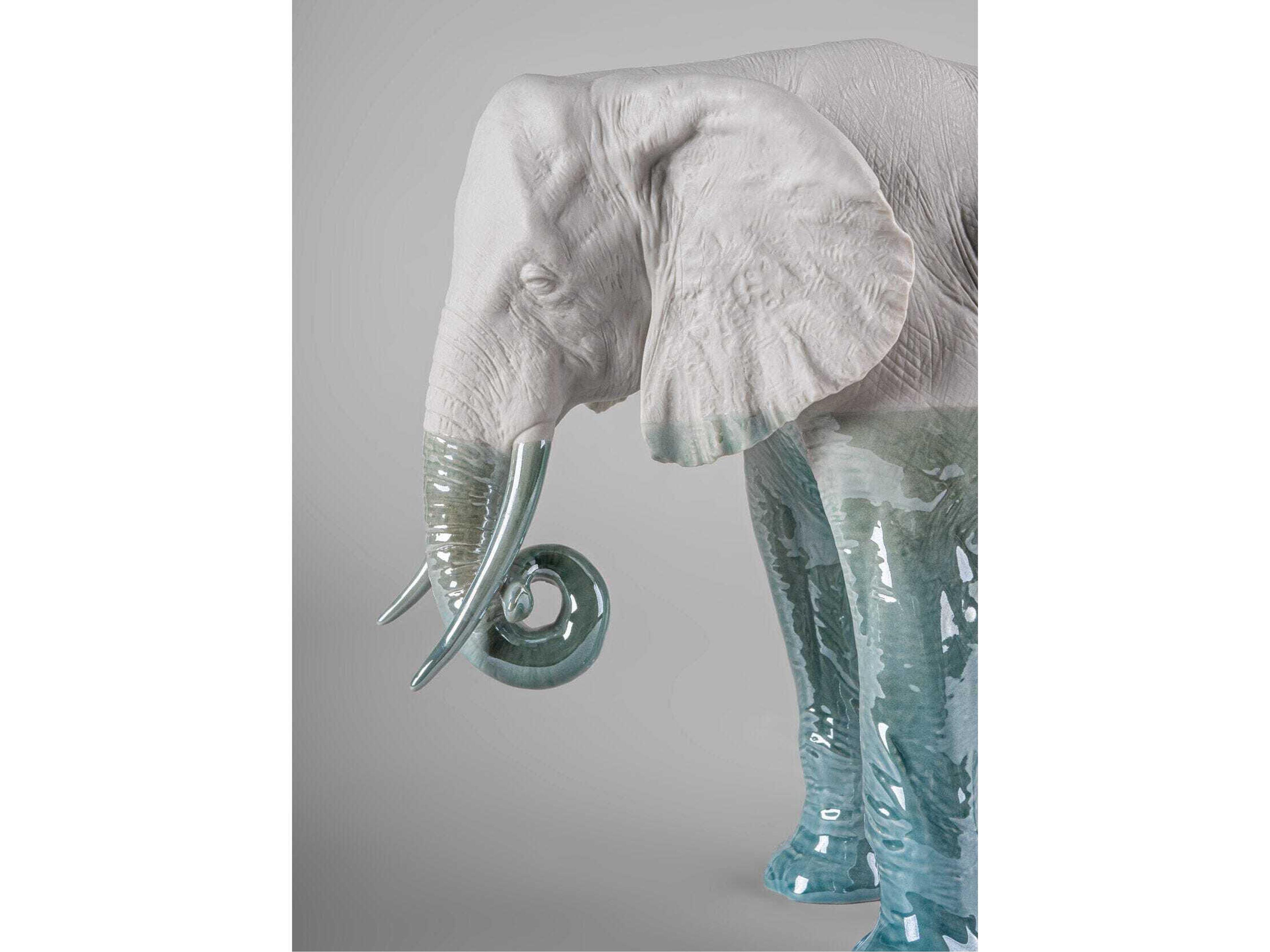 Lladro Underwater Elephant Sculpture