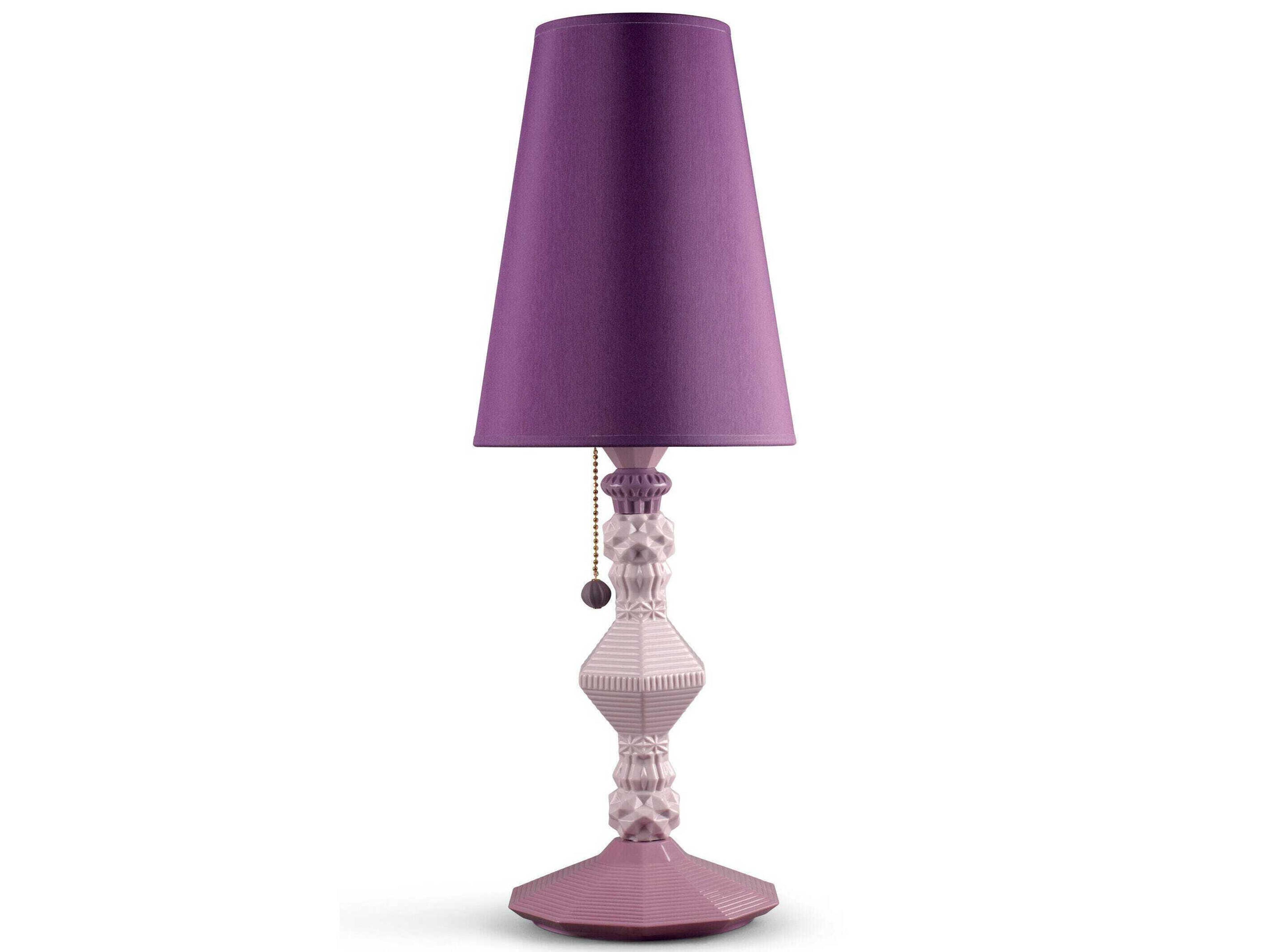 Belle de Nuit Pink Purple Table Lamp