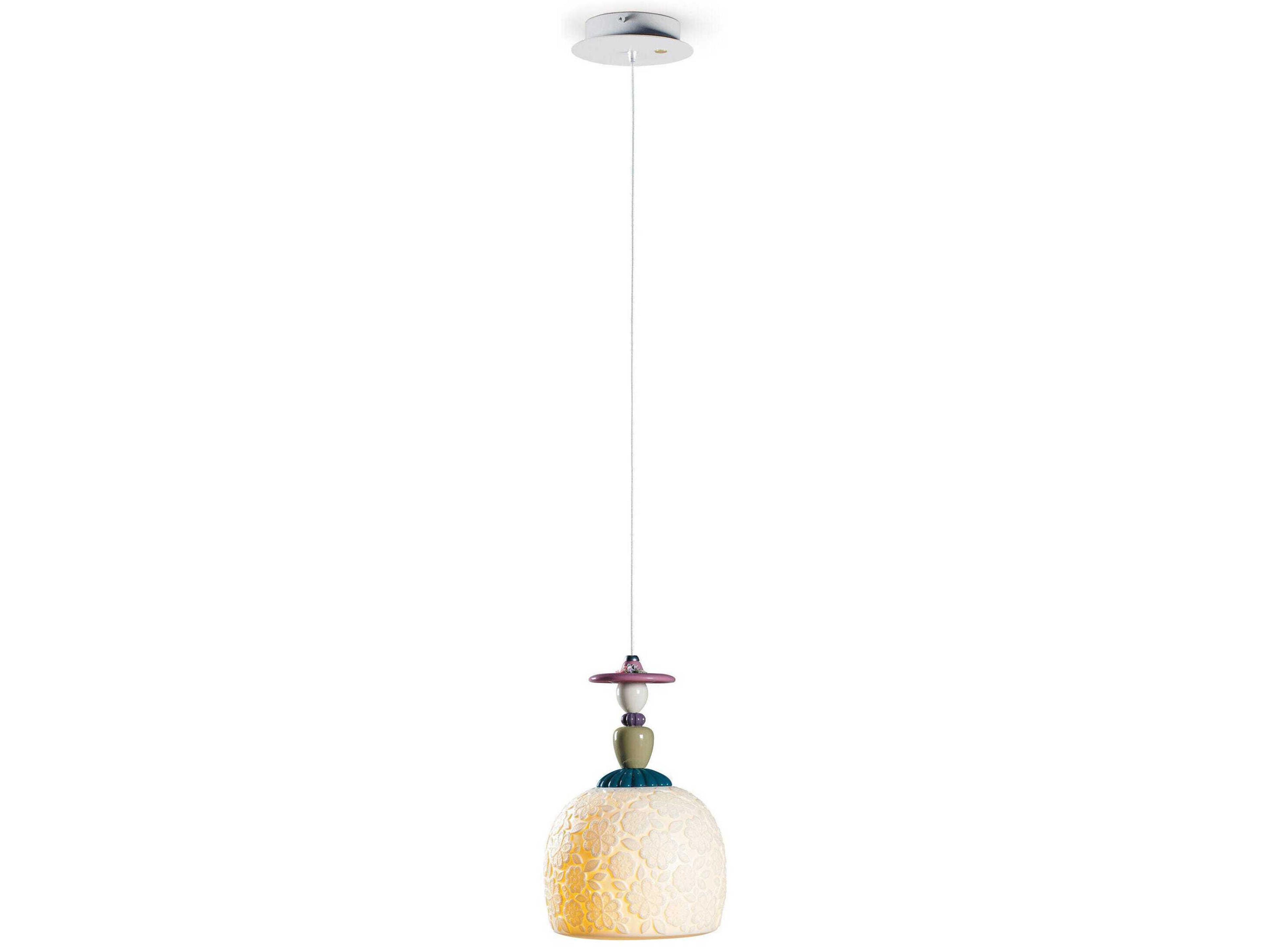 Mademoiselle Annette 1-Light White Mini Pendant