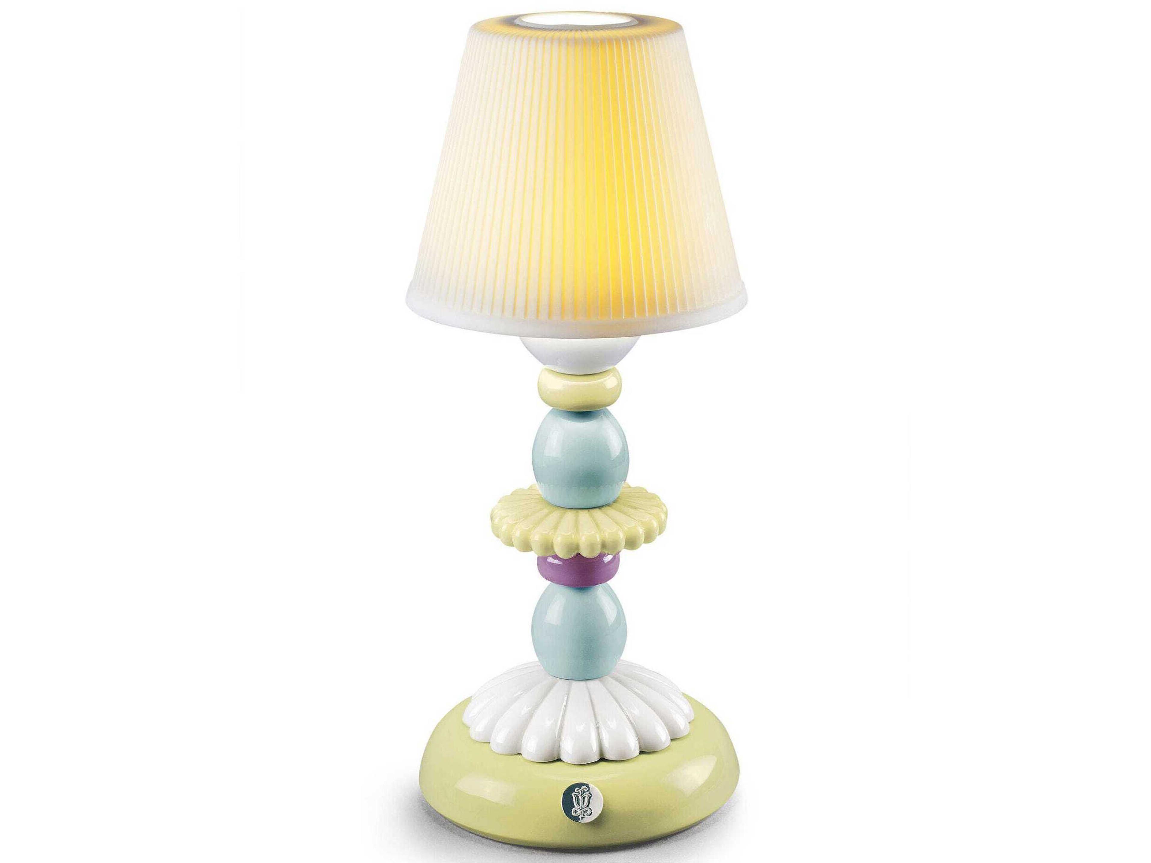 Lotus Firefly Green Blue Table Lamp