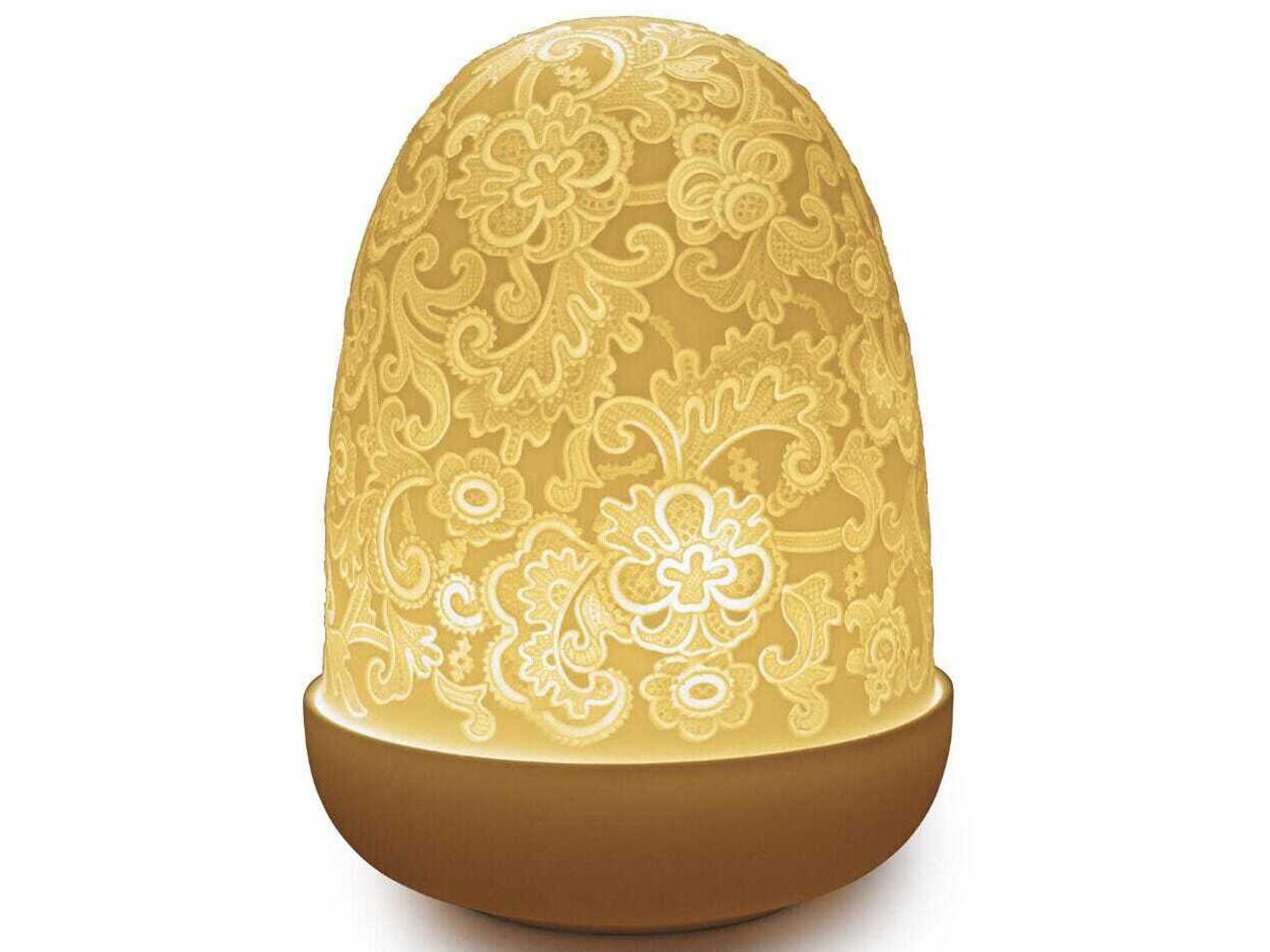 Lace Dome White Table Lamp