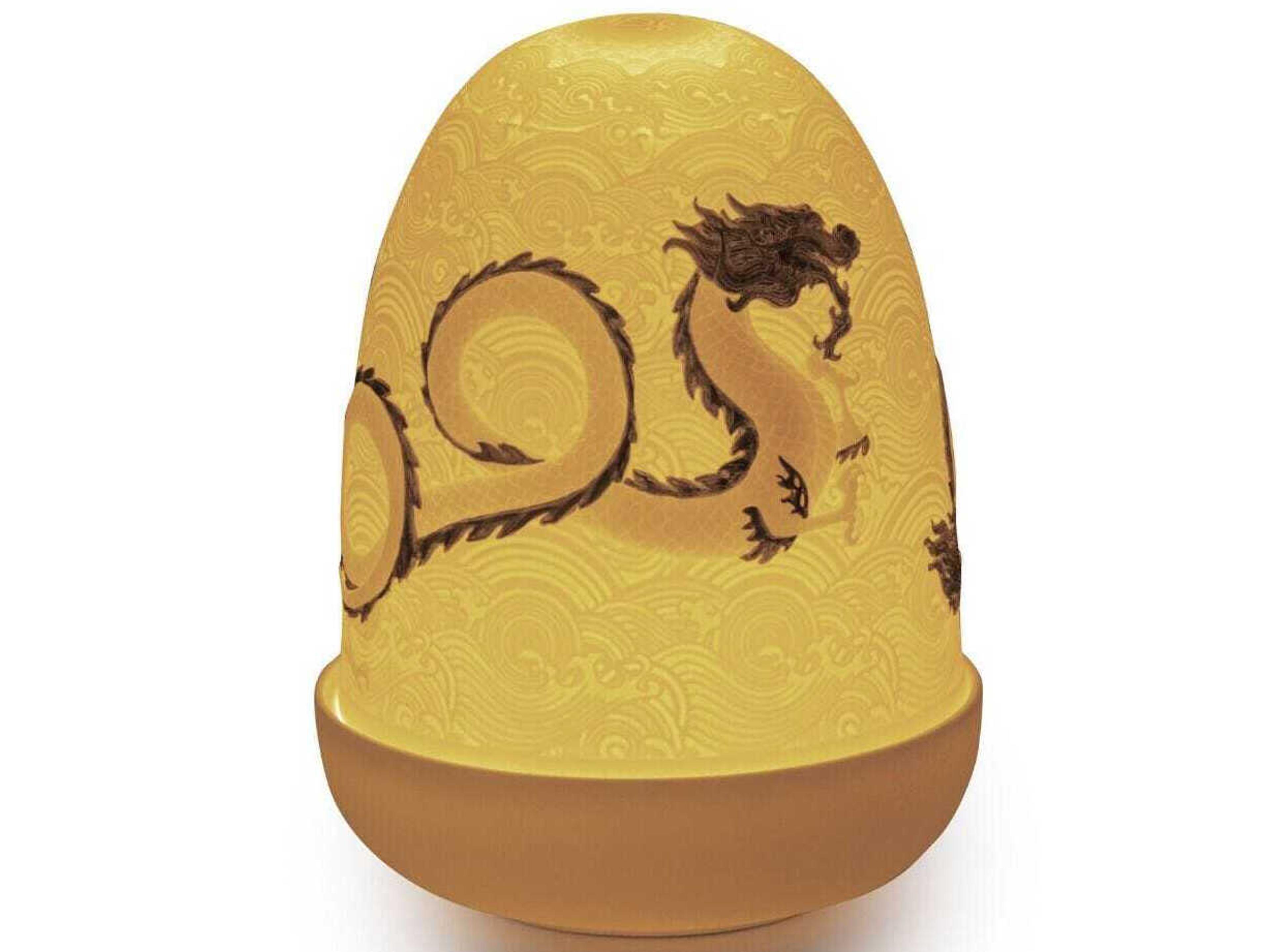 Dragons Dome White Table Lamp