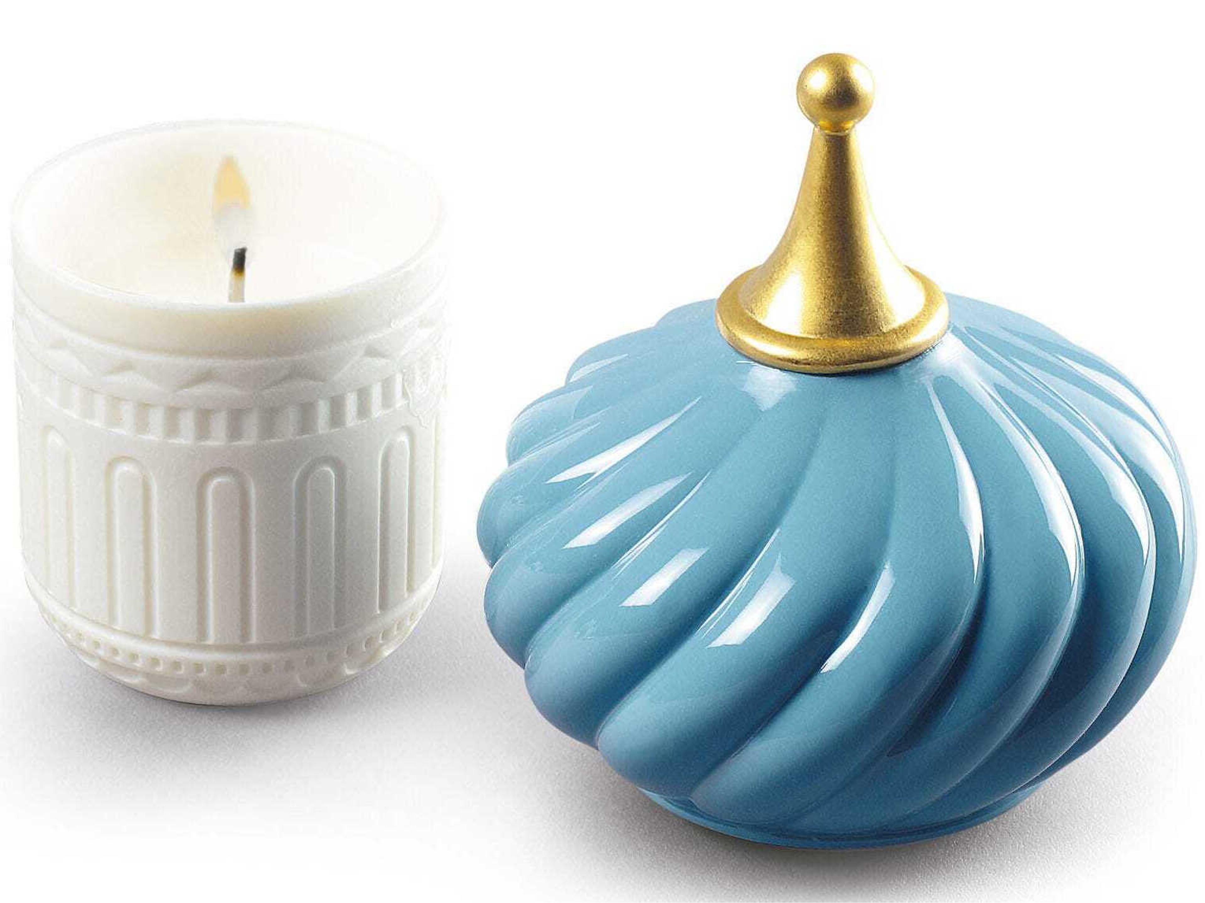 Lladro 1001-Lights Turquoise Spire Candle