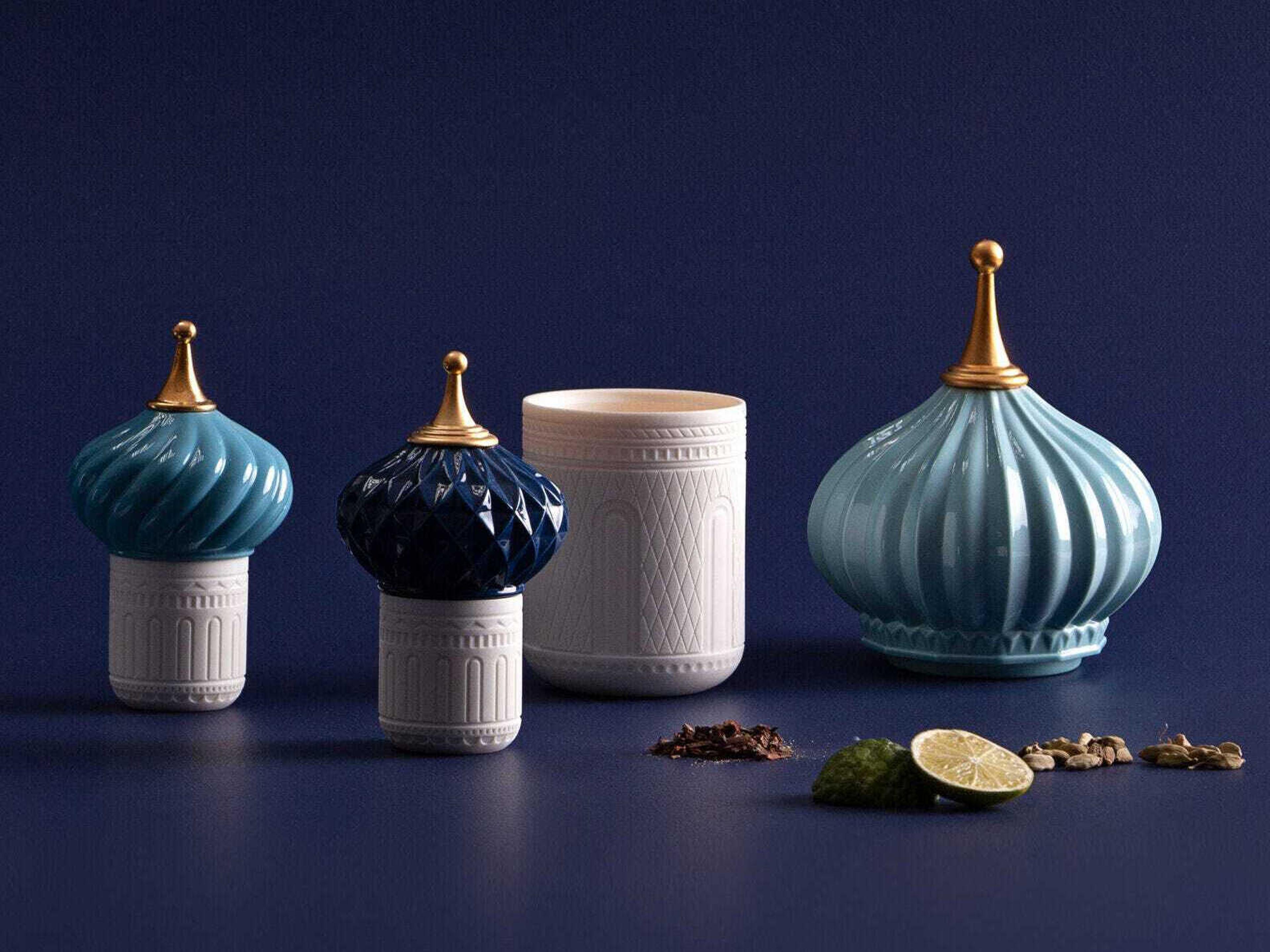 Lladro 1001-Lights Turquoise Spire Candle