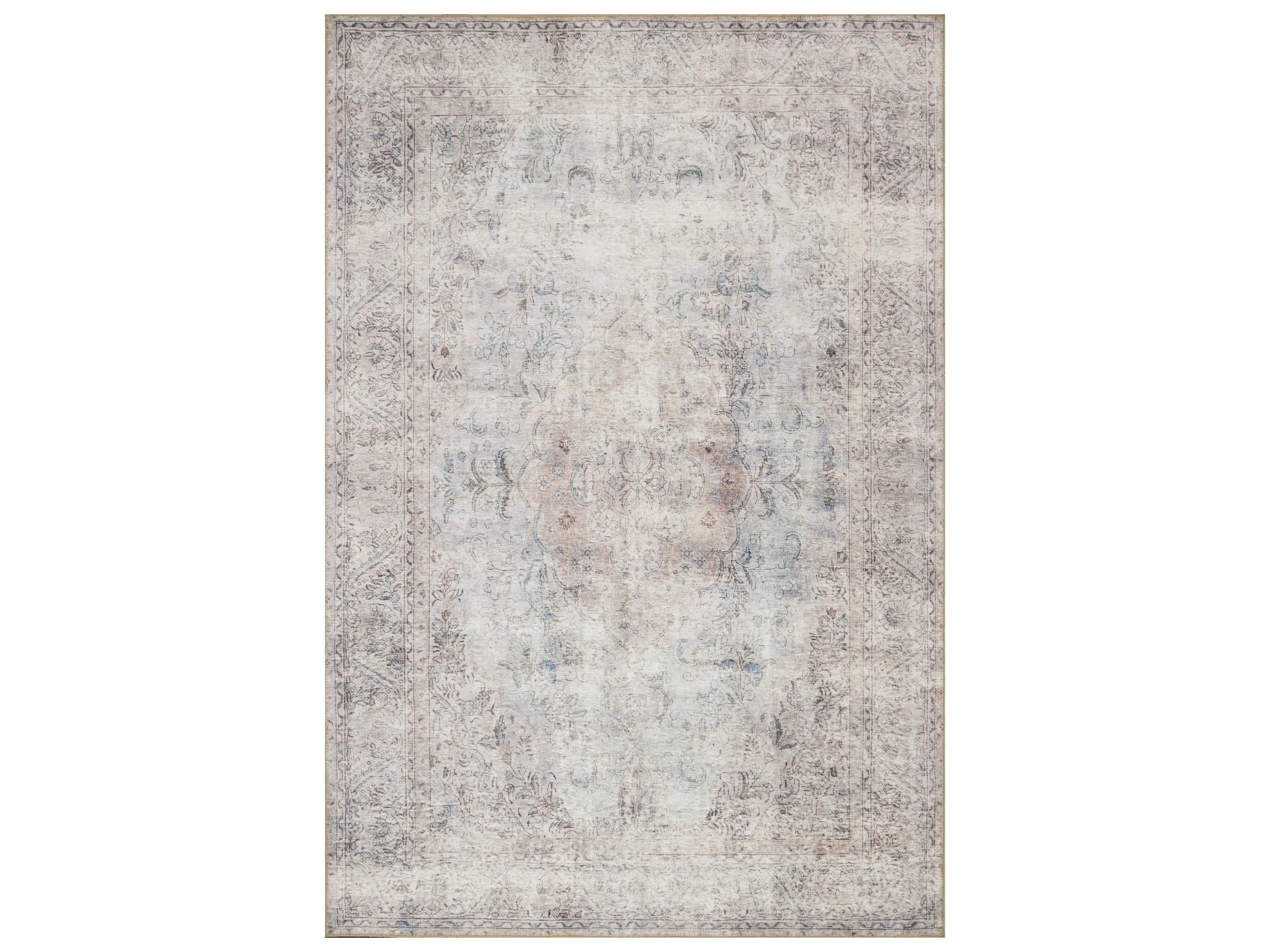 Loren Area Rug Vintage Slate Silver