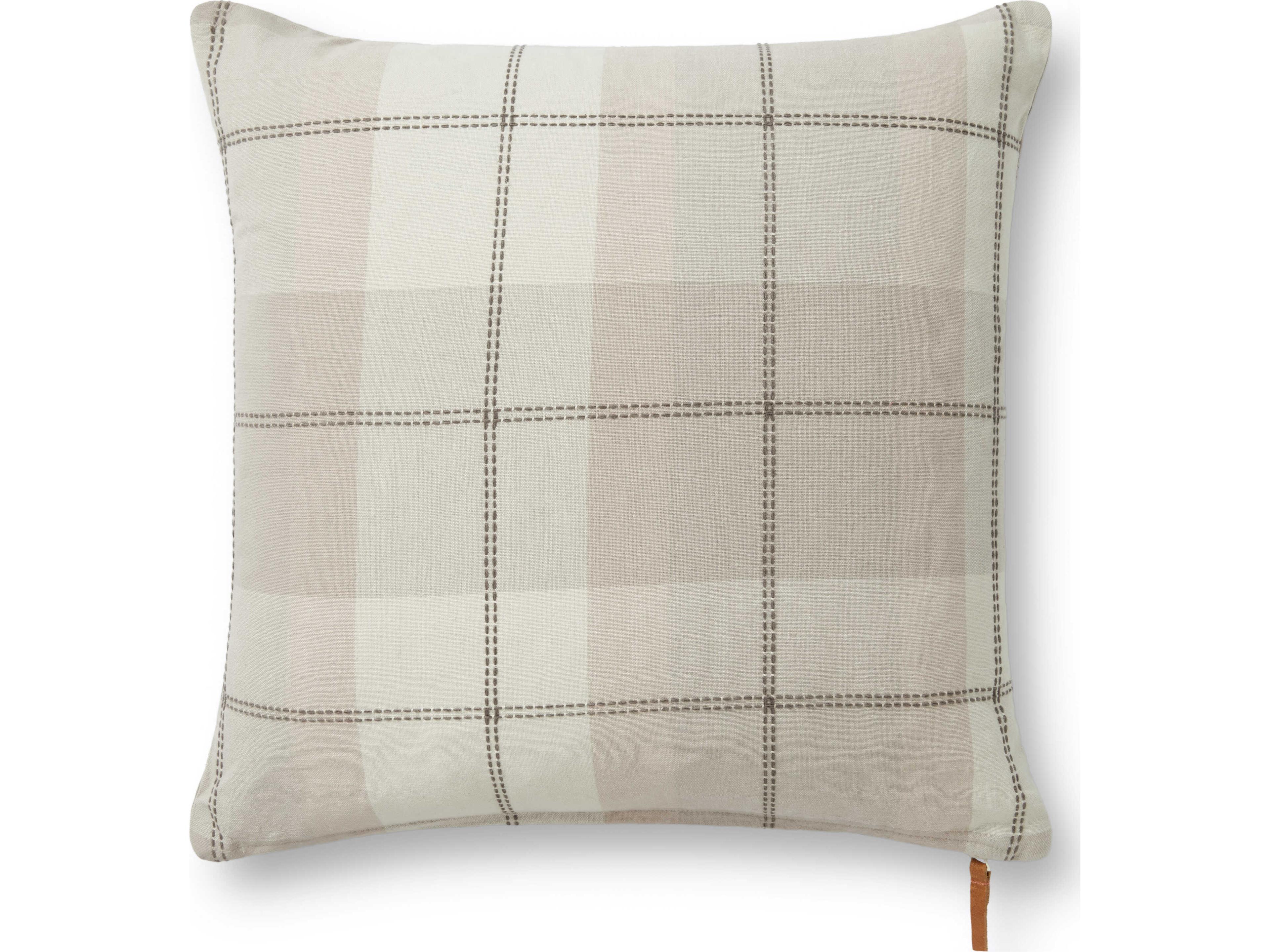 Loloi Rugs Chris Loves Julia Teddy Beige Multi Pillow