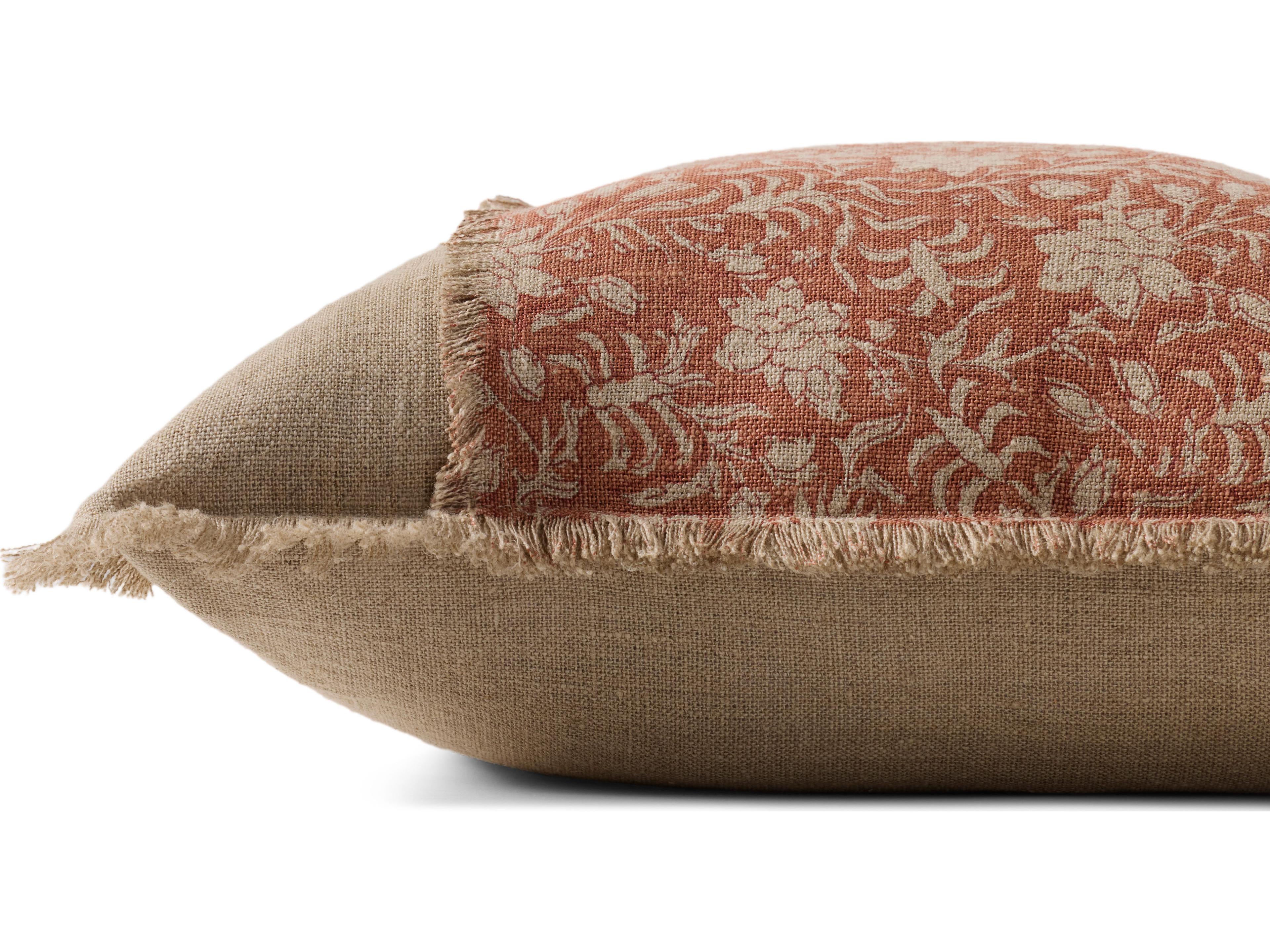Loloi Rugs Orange Natural Pillow