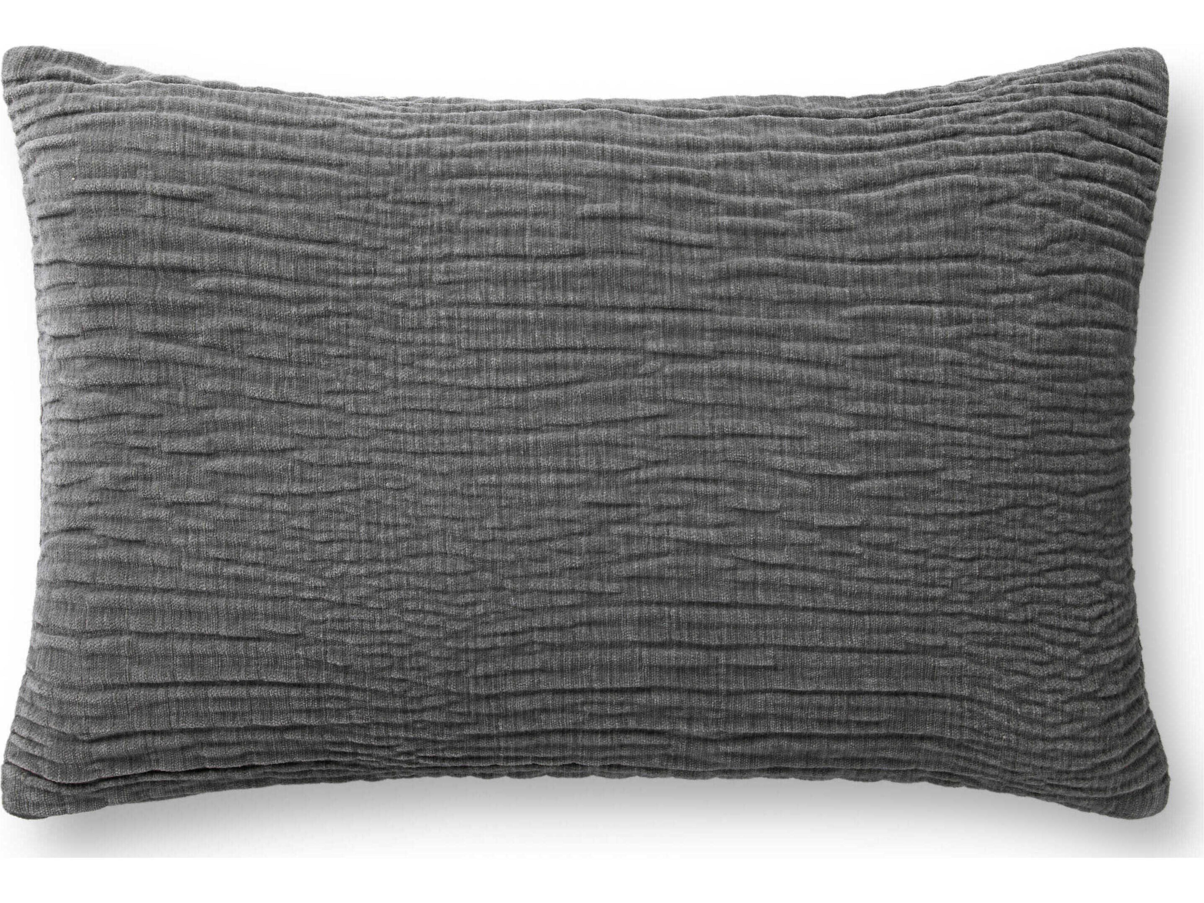 Grey 16" x 26" Pillow Cover