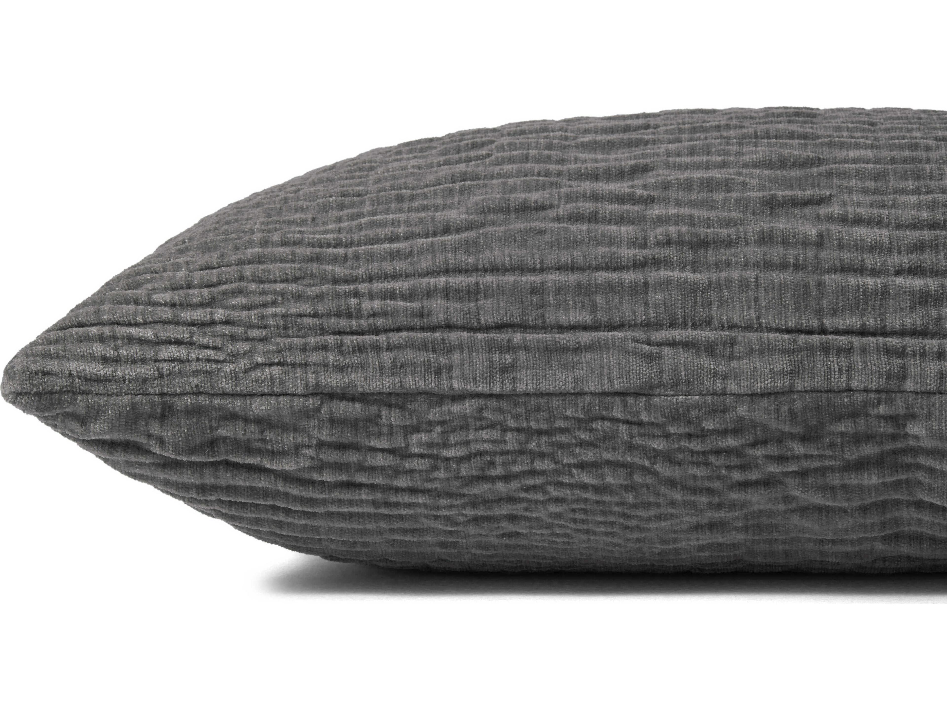 Loloi Rugs Grey 16" x 26" Pillow Cover