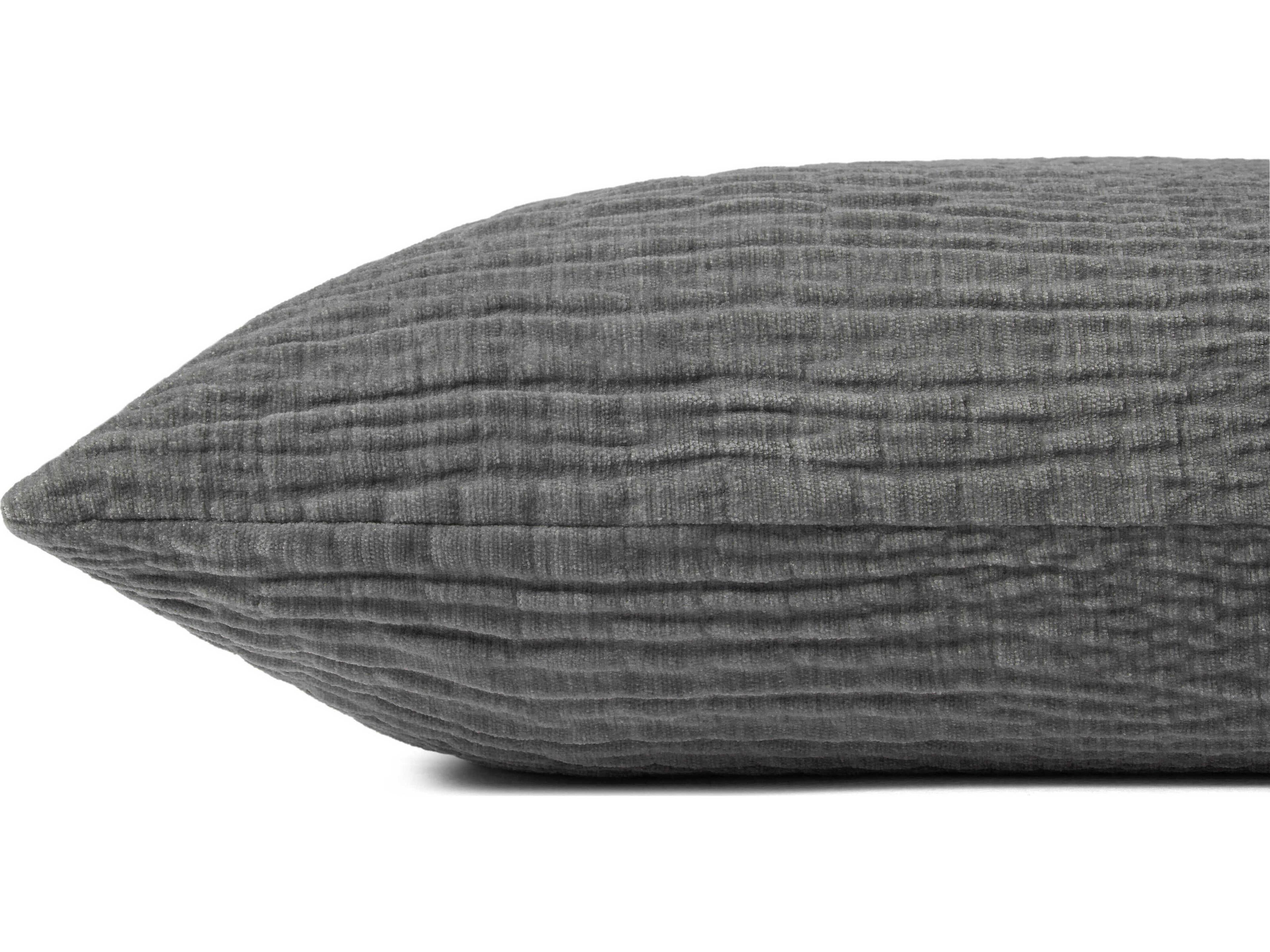 Loloi Rugs Grey 22" x 22" Pillow Cover