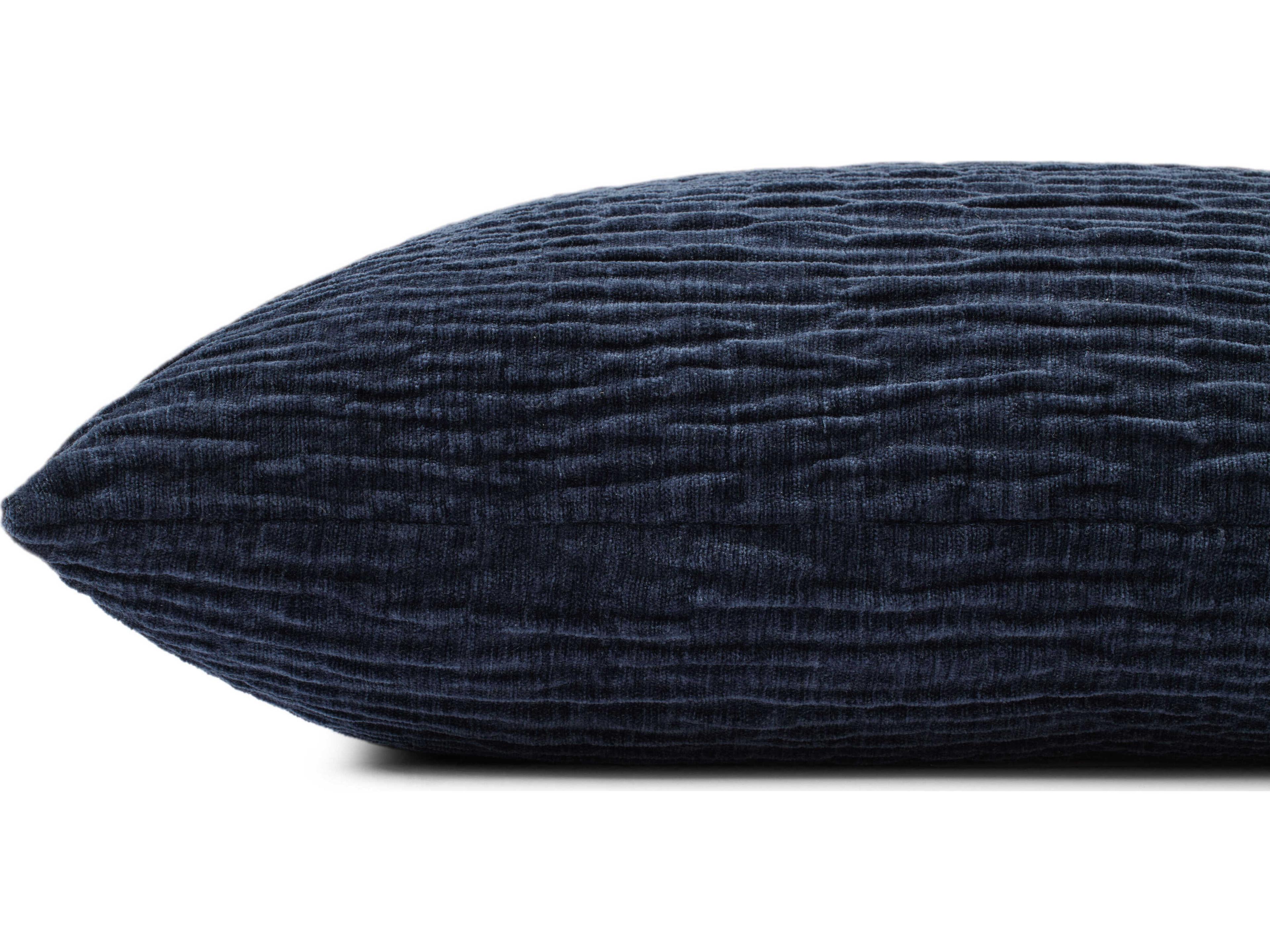 Loloi Rugs Navy 16" x 26" Pillow Cover