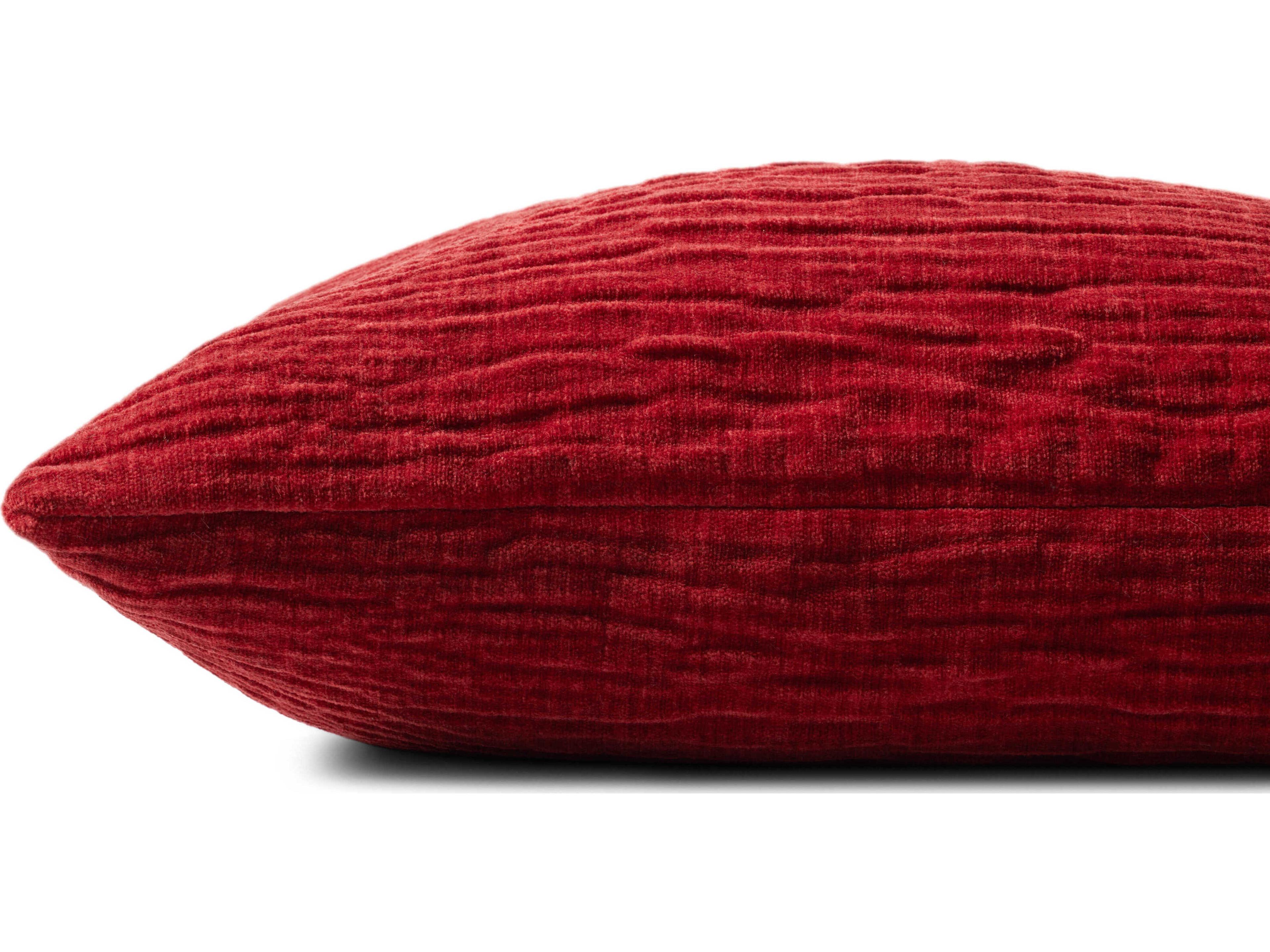 Loloi Rugs Red 13" x 21" Pillow Cover