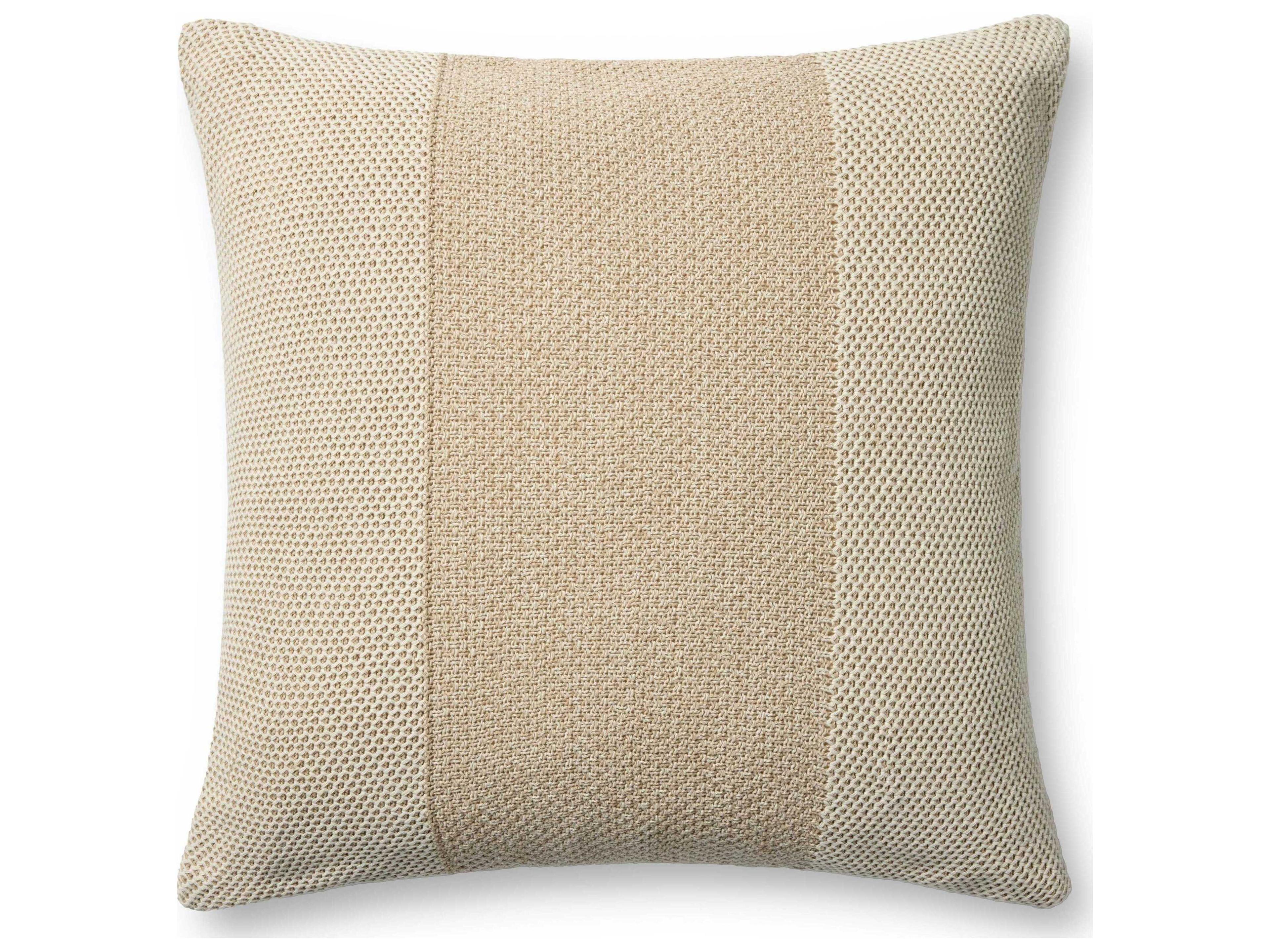 Ivory Beige 22" x 22" Pillow