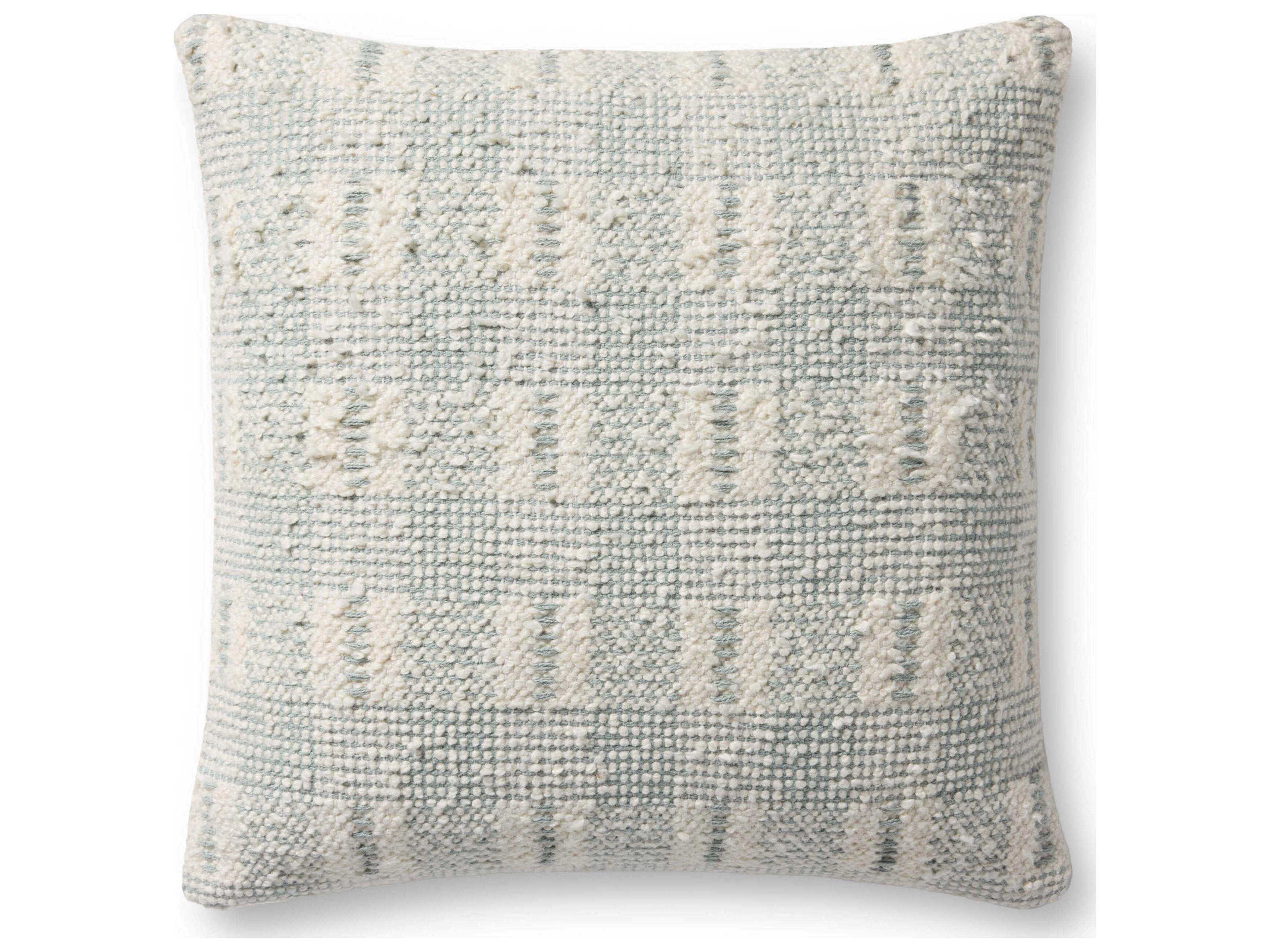Ivory Blue 18" x 18" Pillow