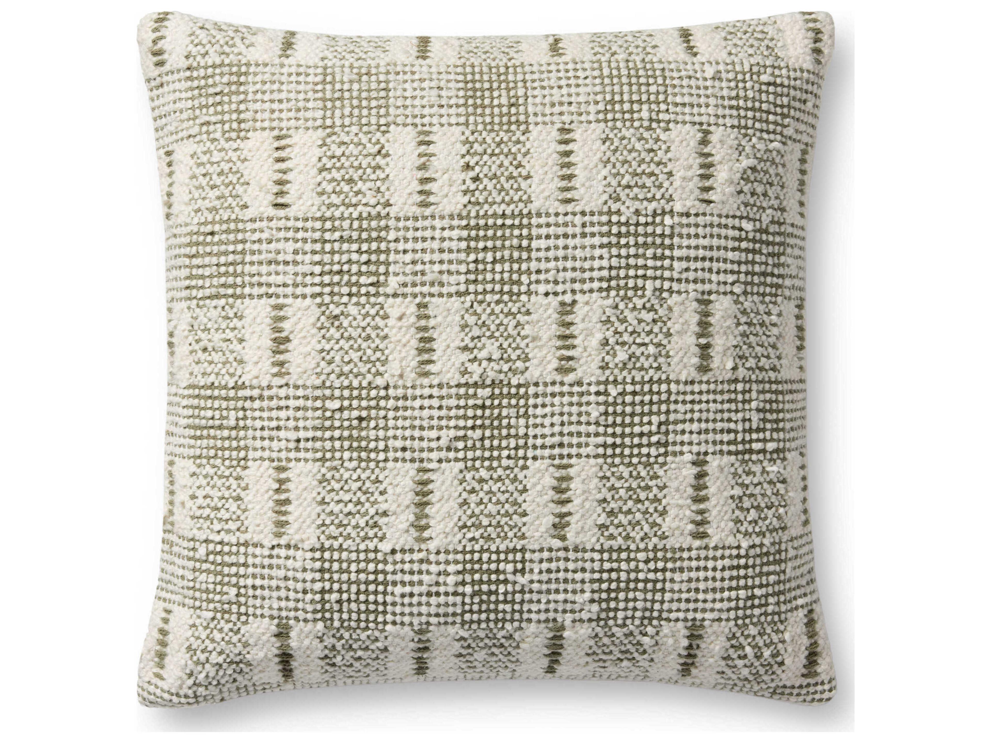Ivory Green 18" x 18" Pillow