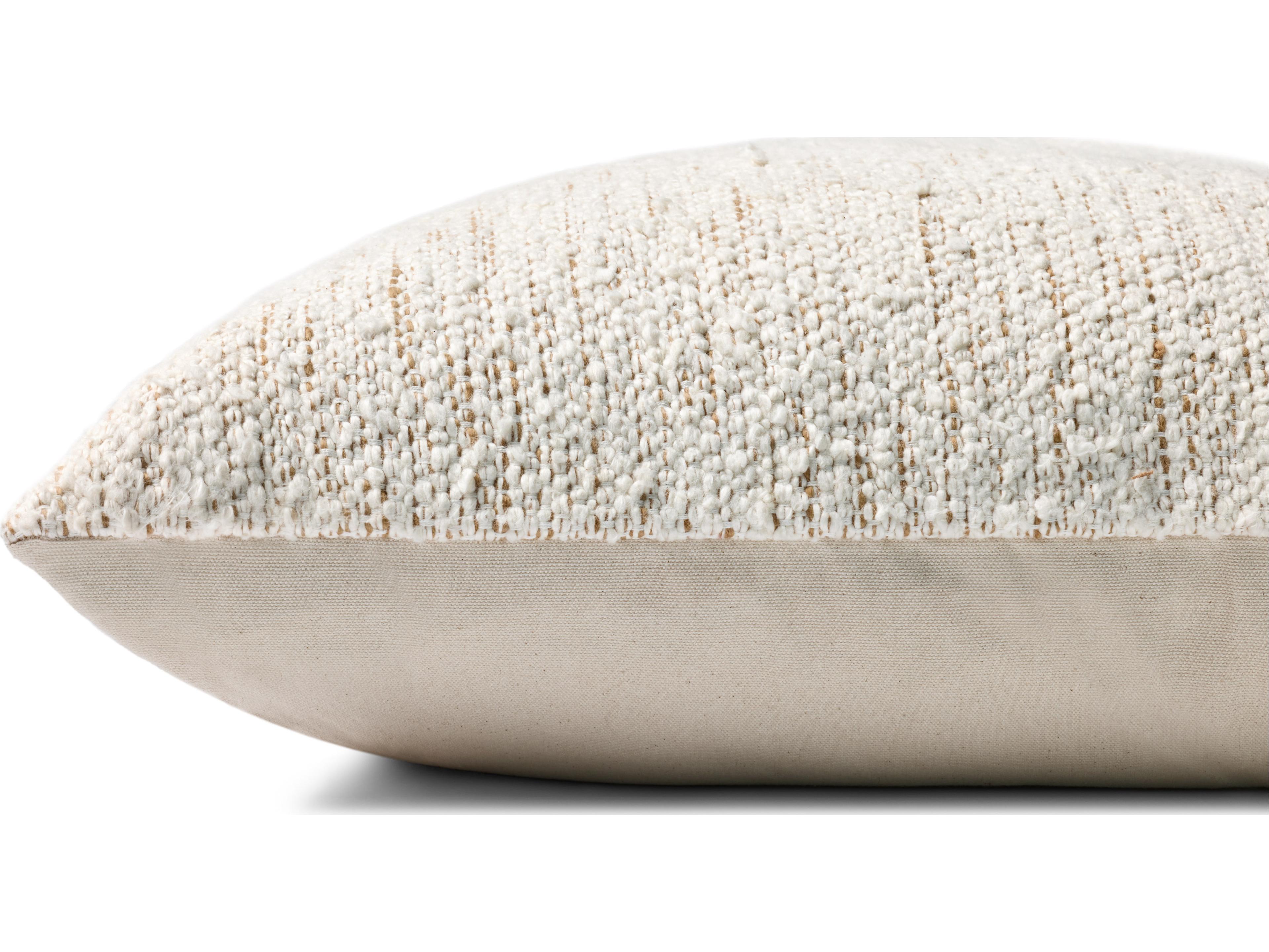 Loloi Rugs Ivory Rustic Brown Pillow