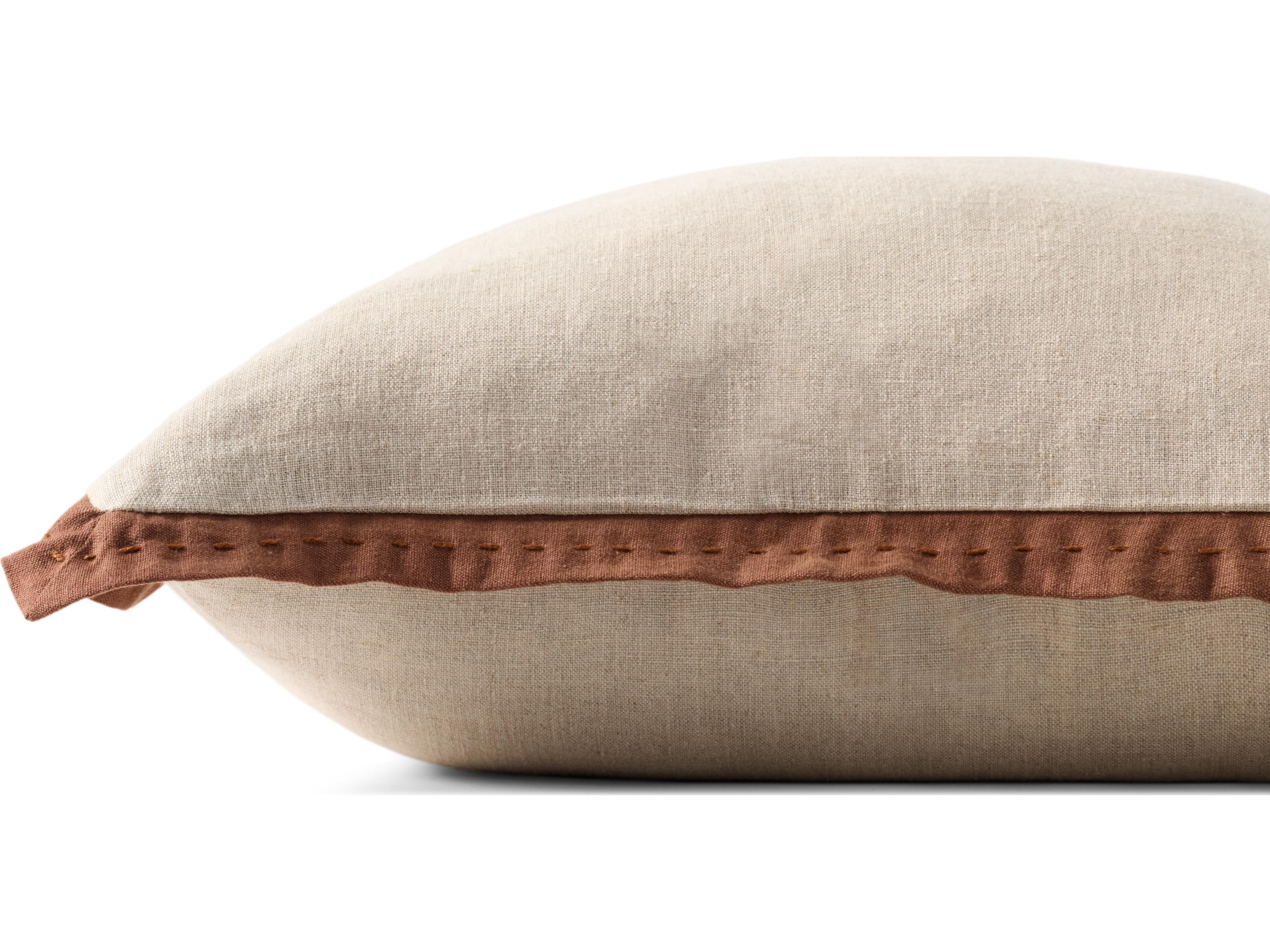 Loloi Rugs Natural Brown Pillow