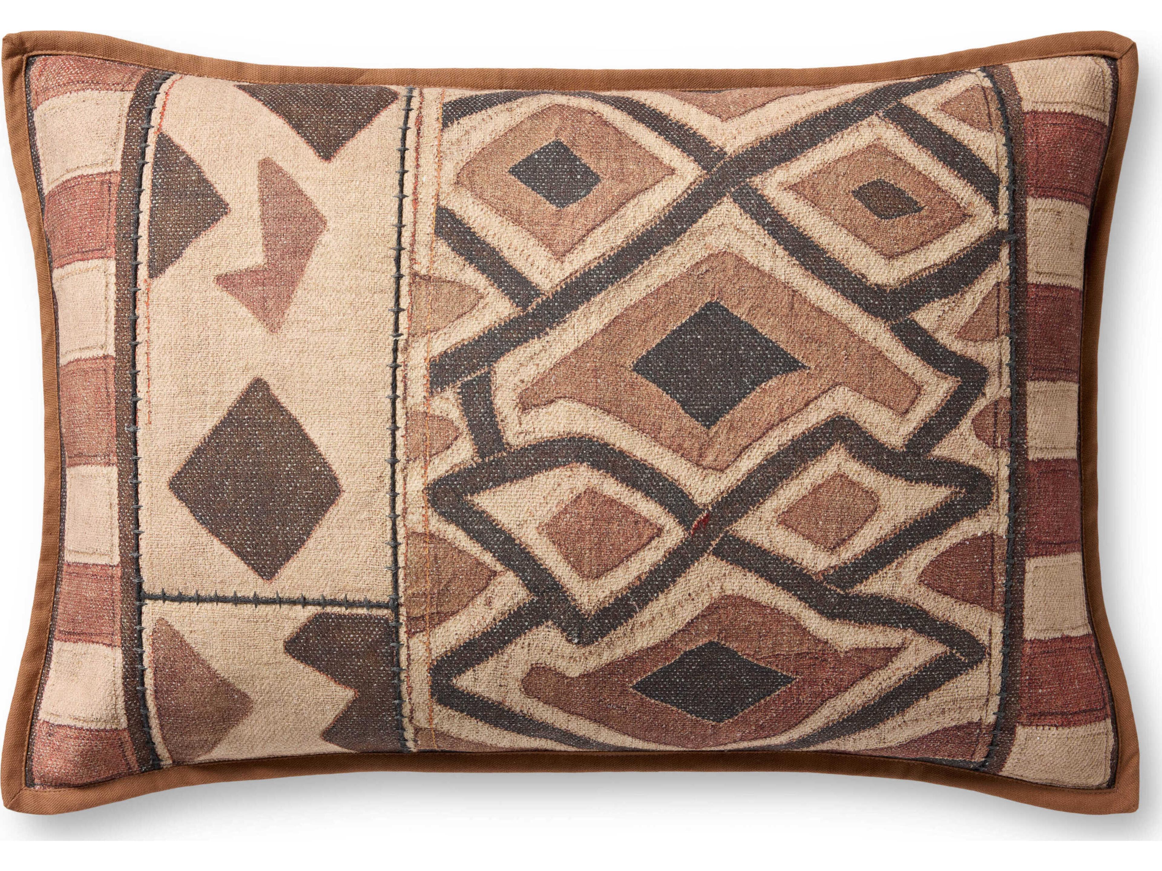 Multicolored 26" x 16" Pillow