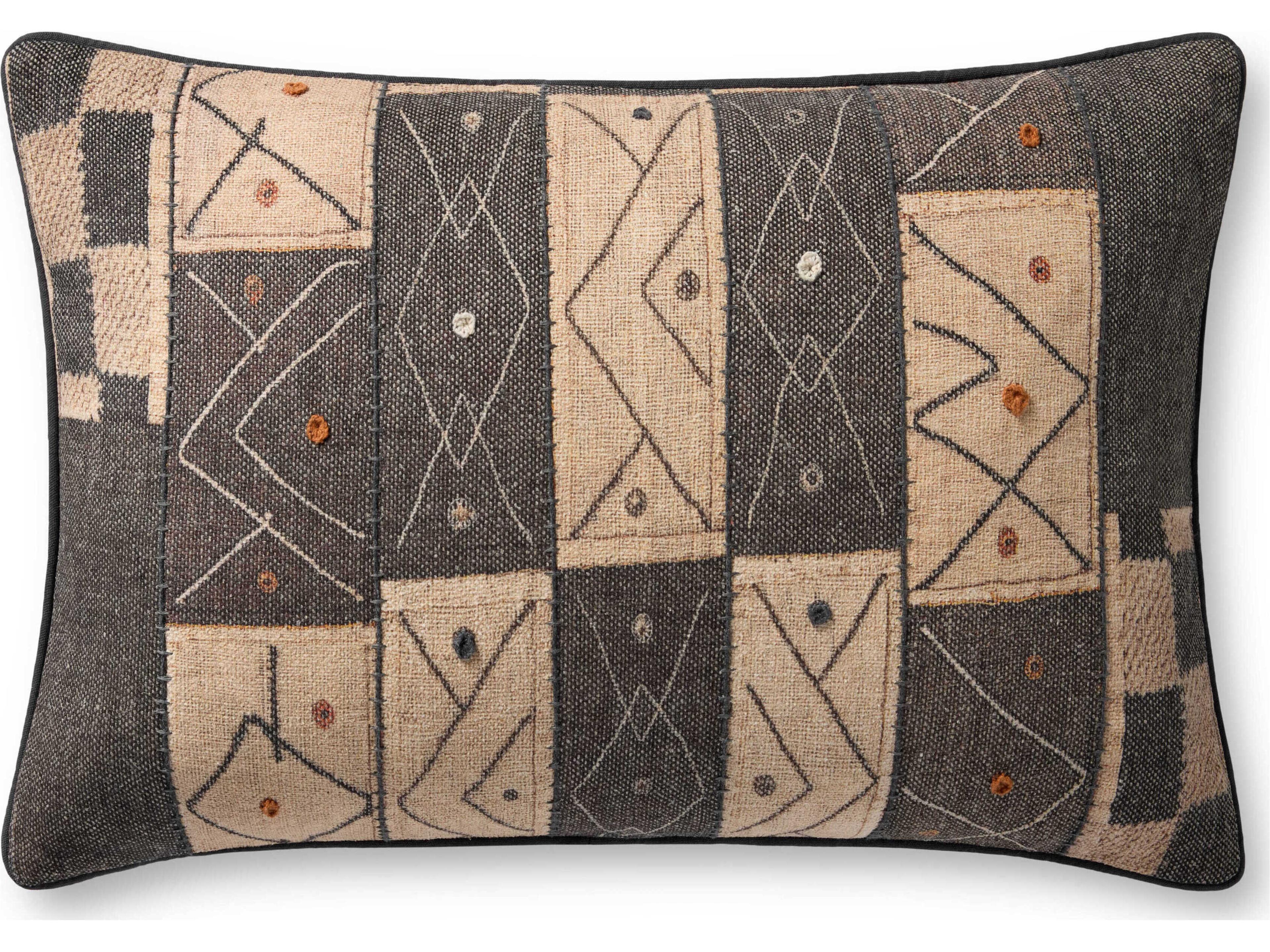 Multicolored 26" x 16" Pillow