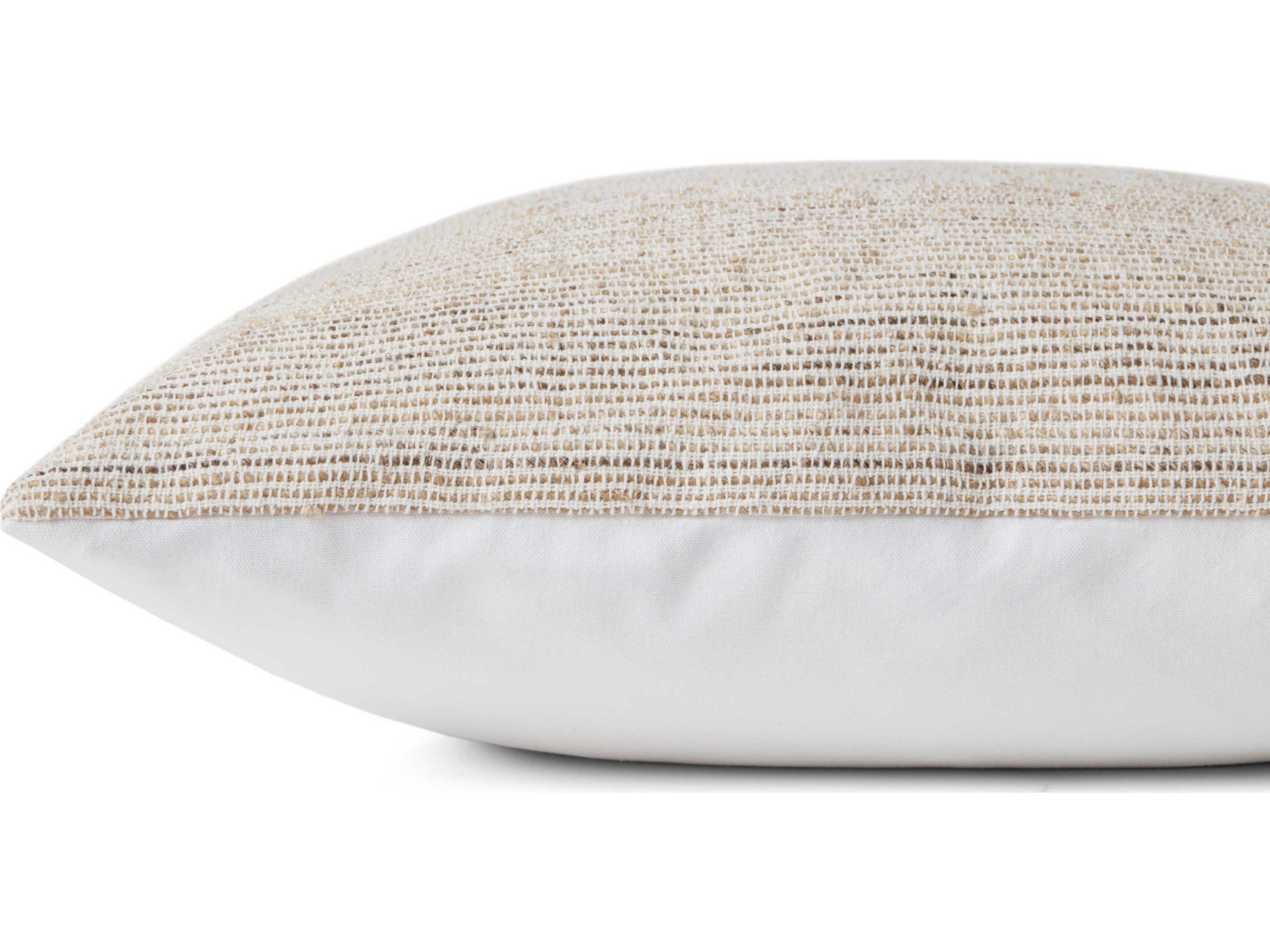 Loloi Rugs Natural 18" x 18" Pillow