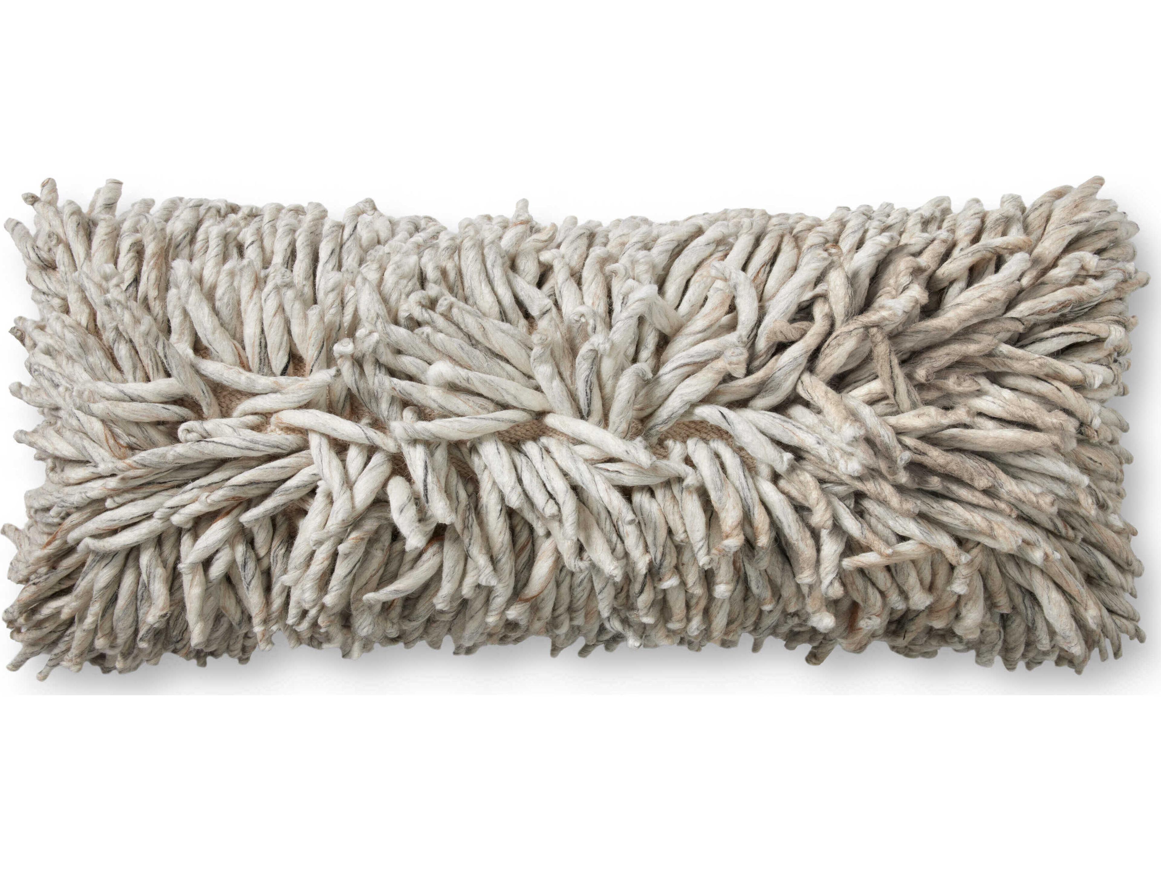 Silver 13" x 35" Pillow