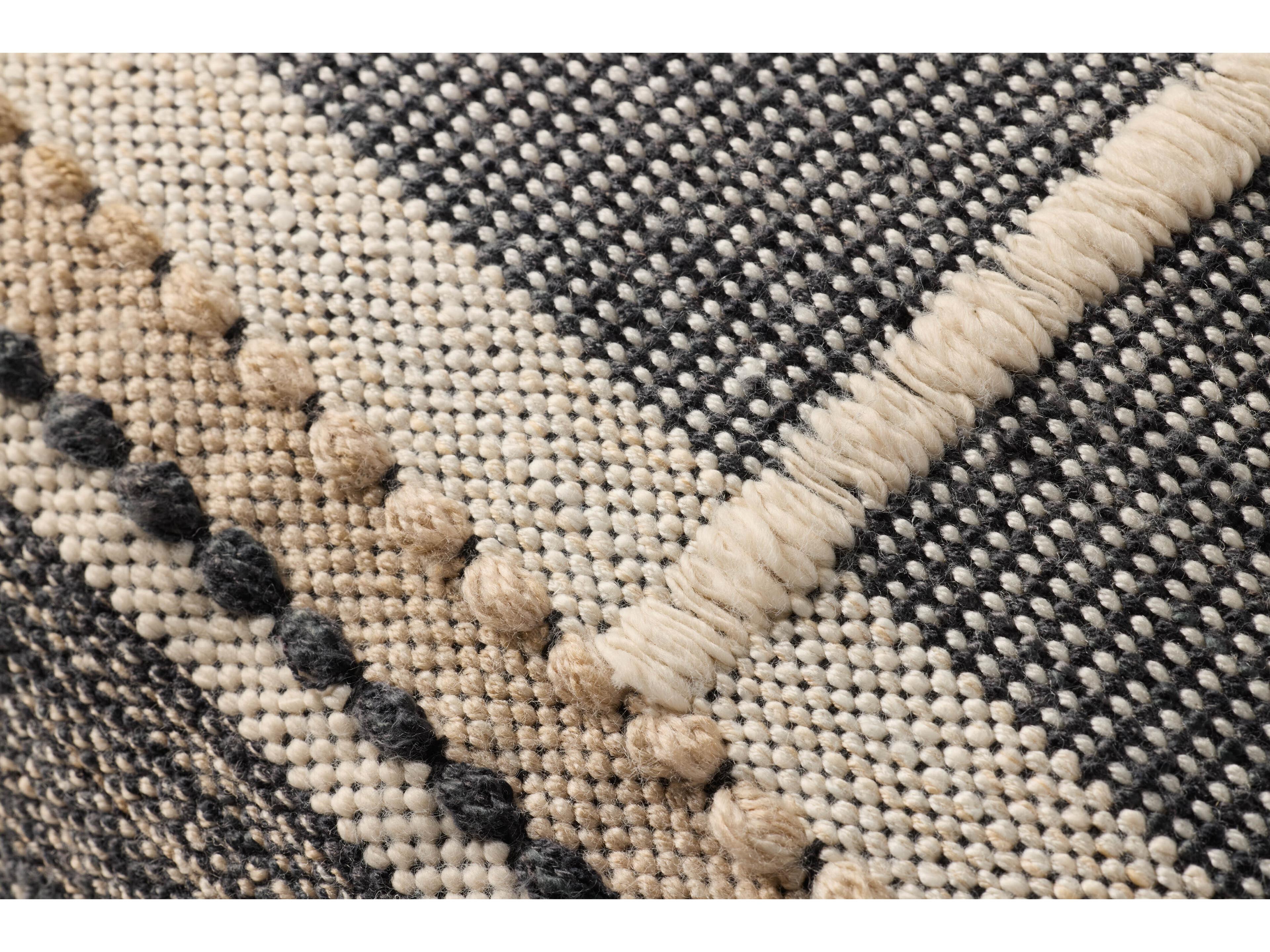 Loloi Rugs Black Ivory Pillow