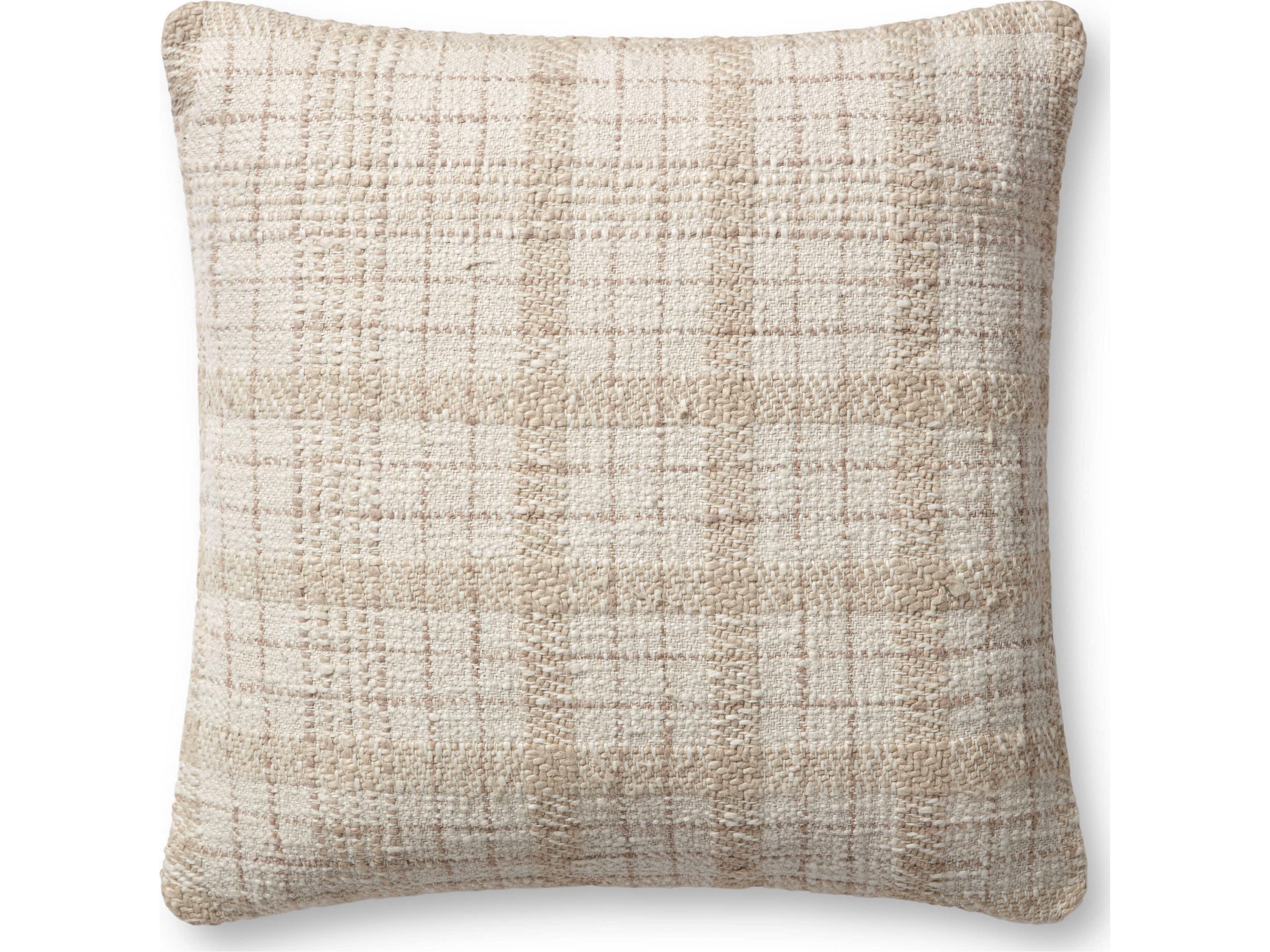 Chris Loves Julia Fern Ivory Beige Pillow