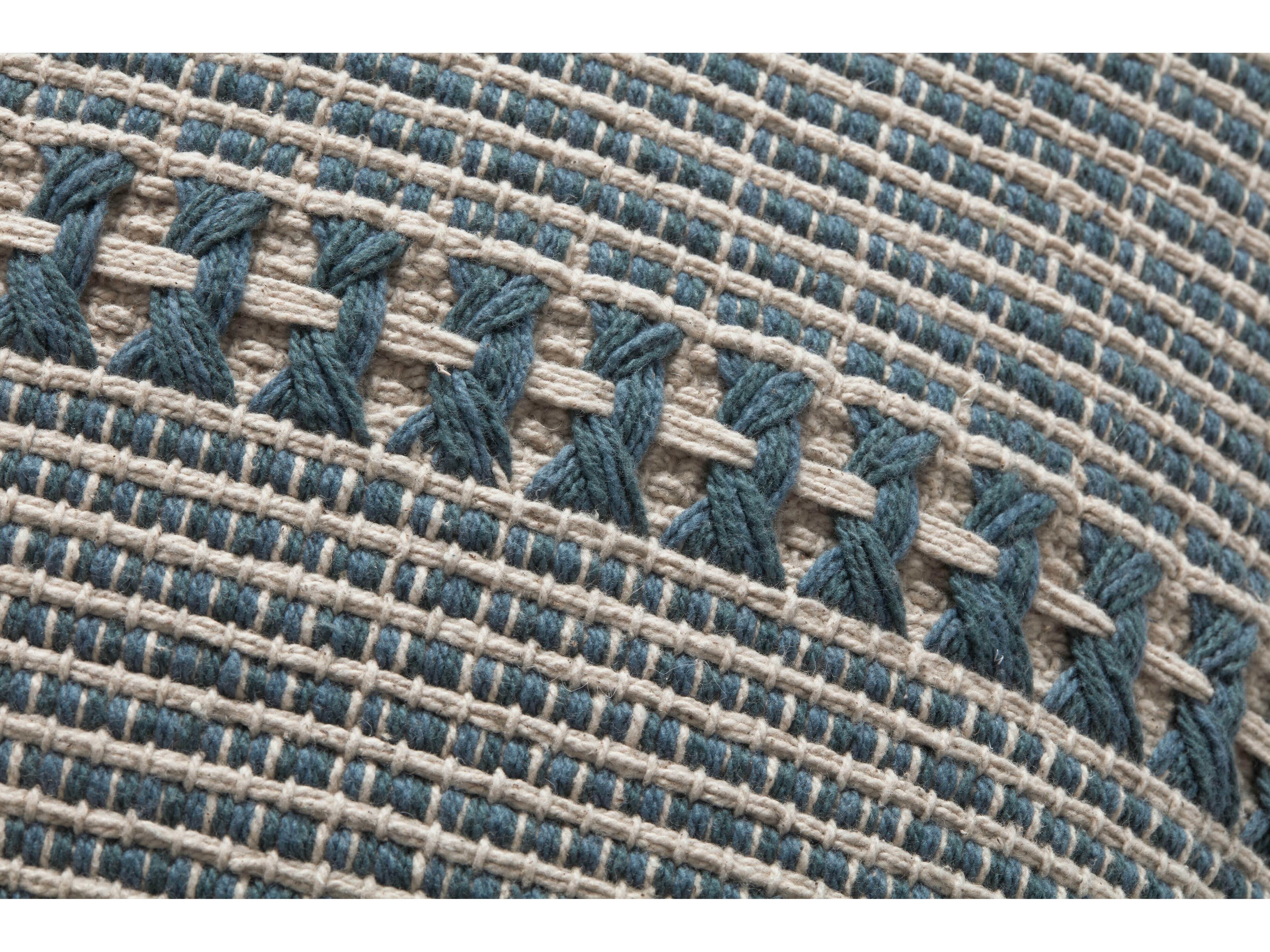 Loloi Rugs Chris Loves Julia Harvey Blue Natural Pillow