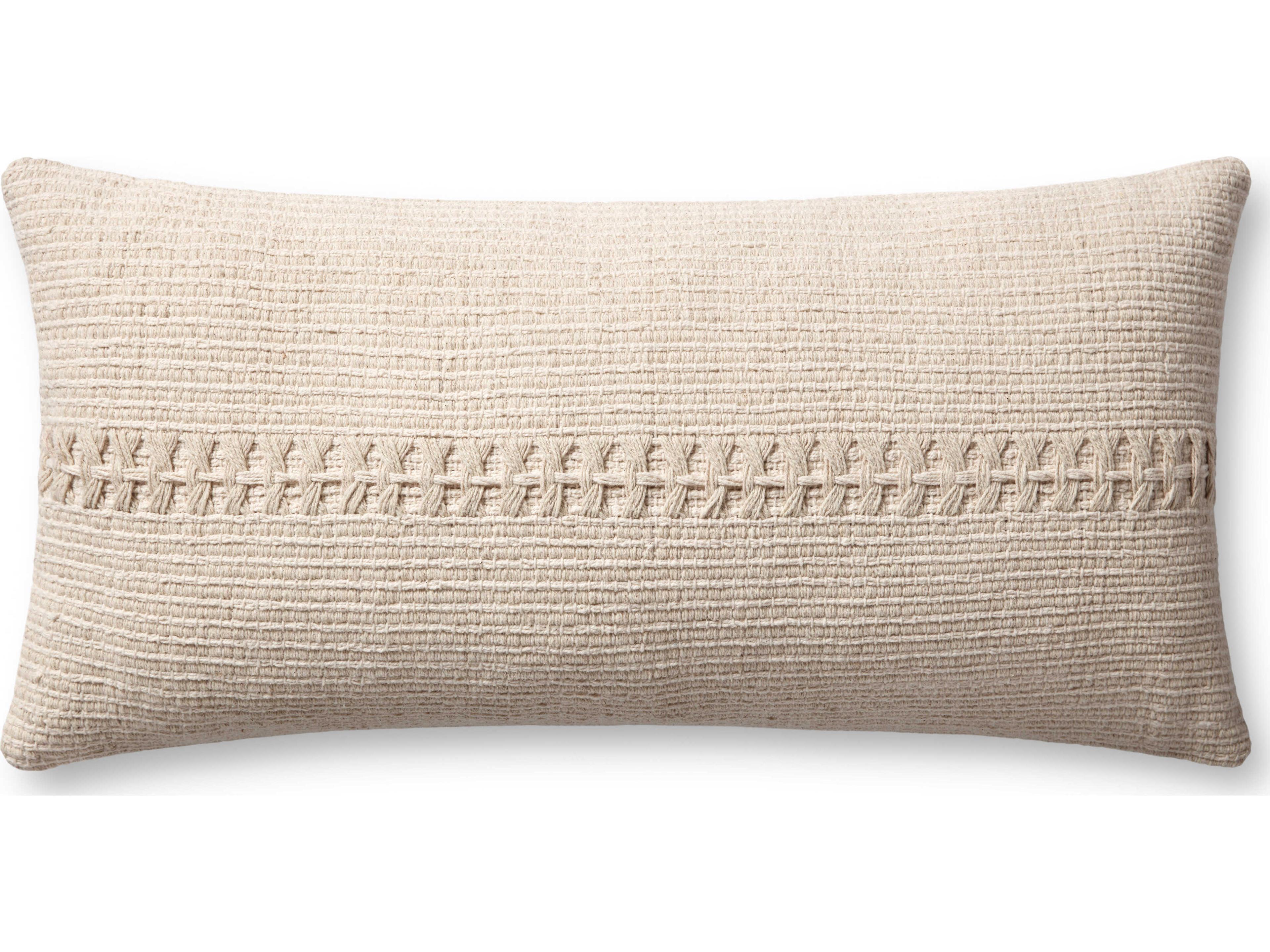 Chris Loves Julia Harvey Ivory Pillow
