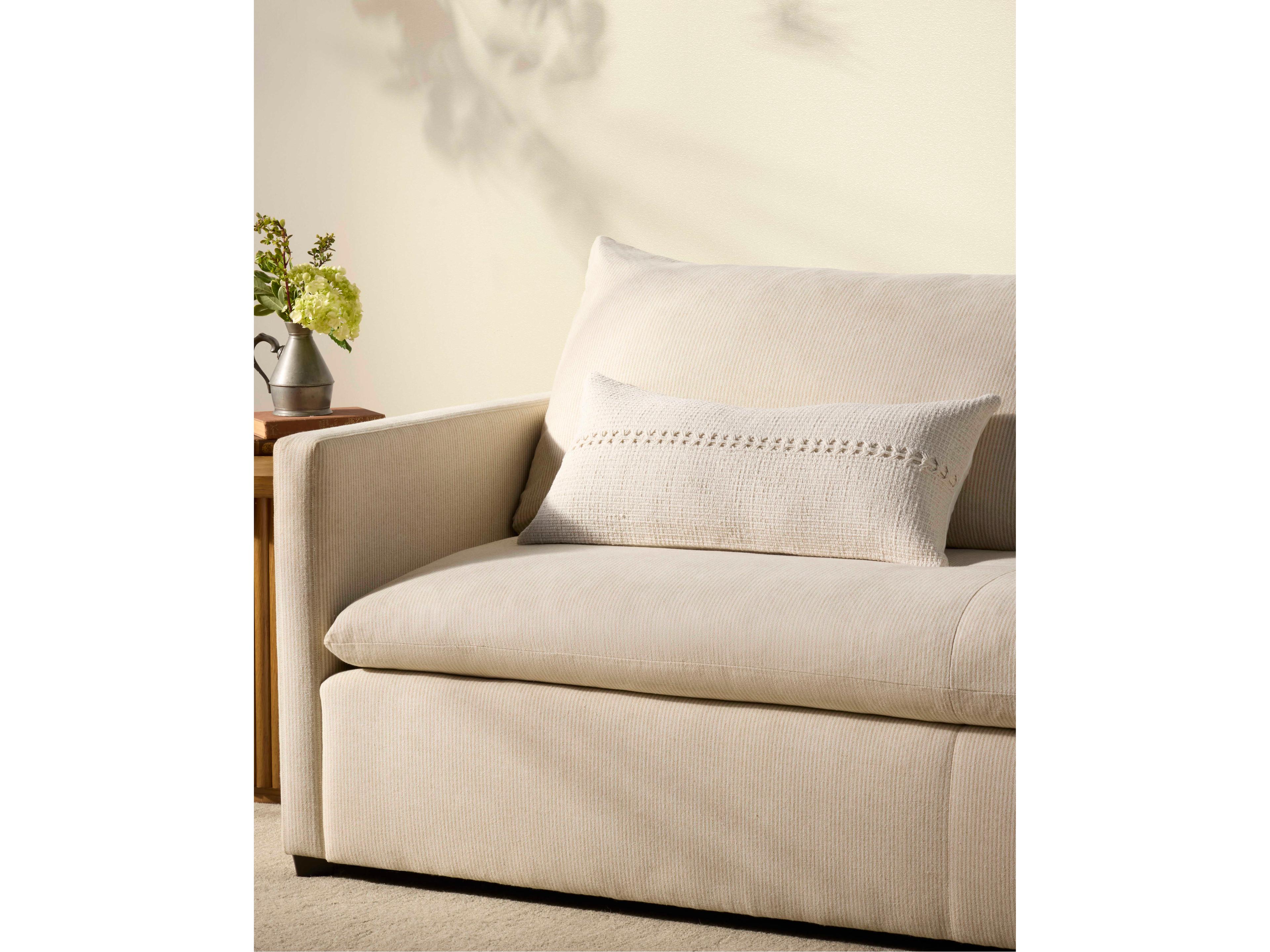 Loloi Rugs Chris Loves Julia Harvey White Pillow