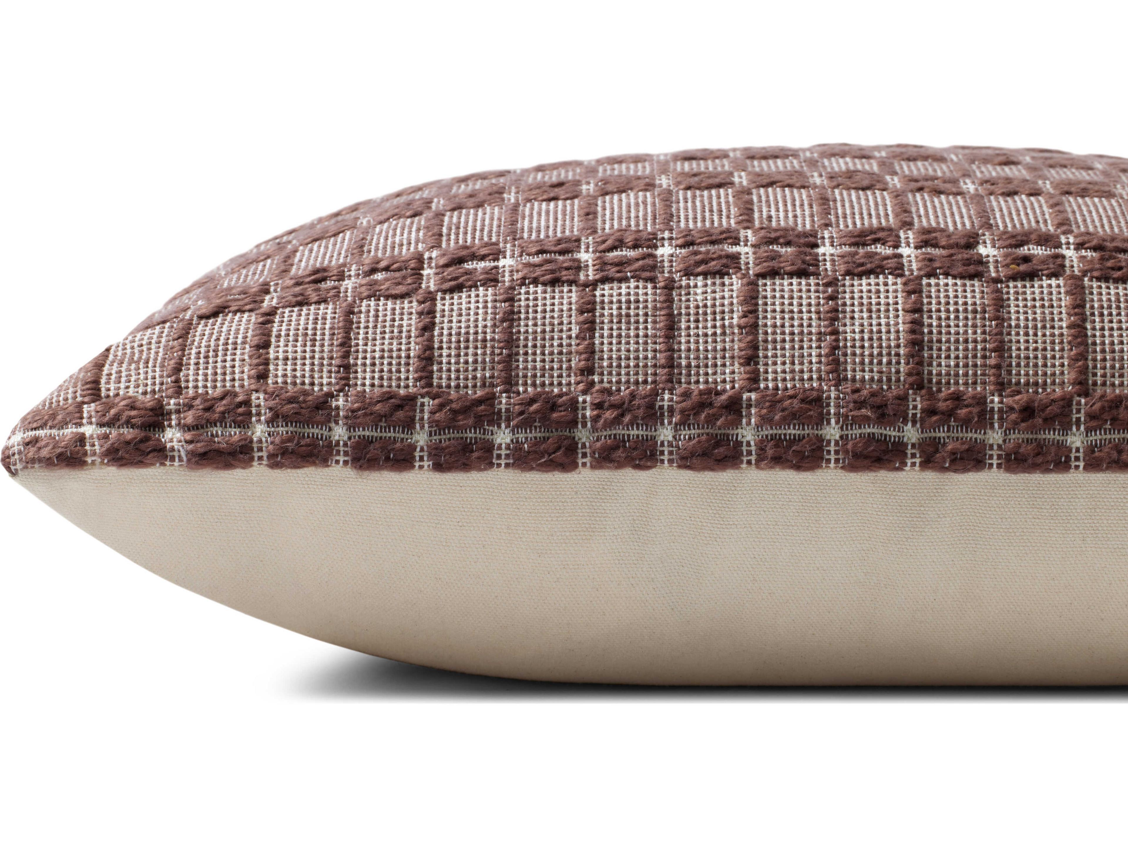 Loloi Rugs Chris Loves Julia Poe Burgundy Pillow