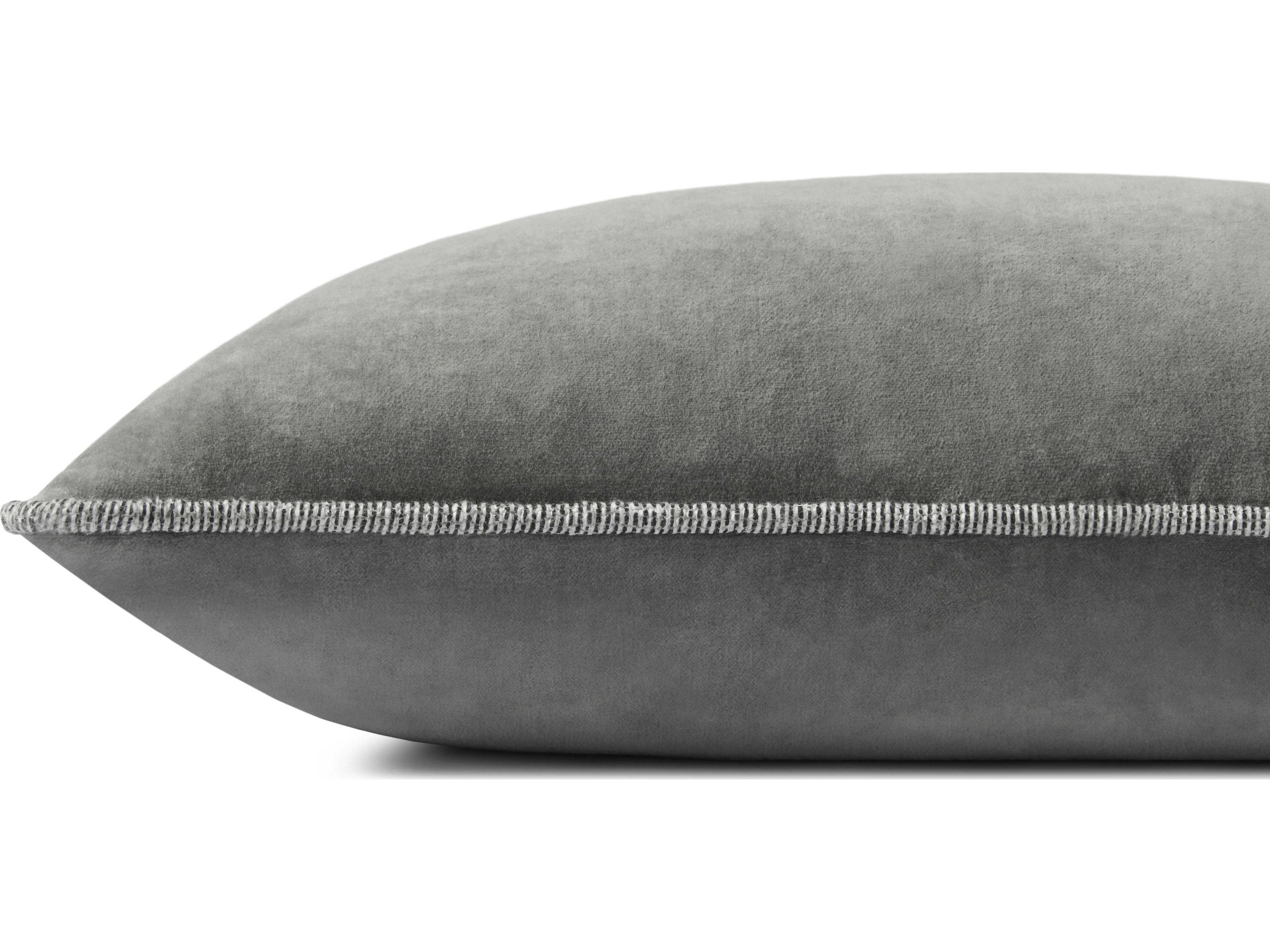 Loloi Rugs Chris Loves Julia Liza Grey Pillow