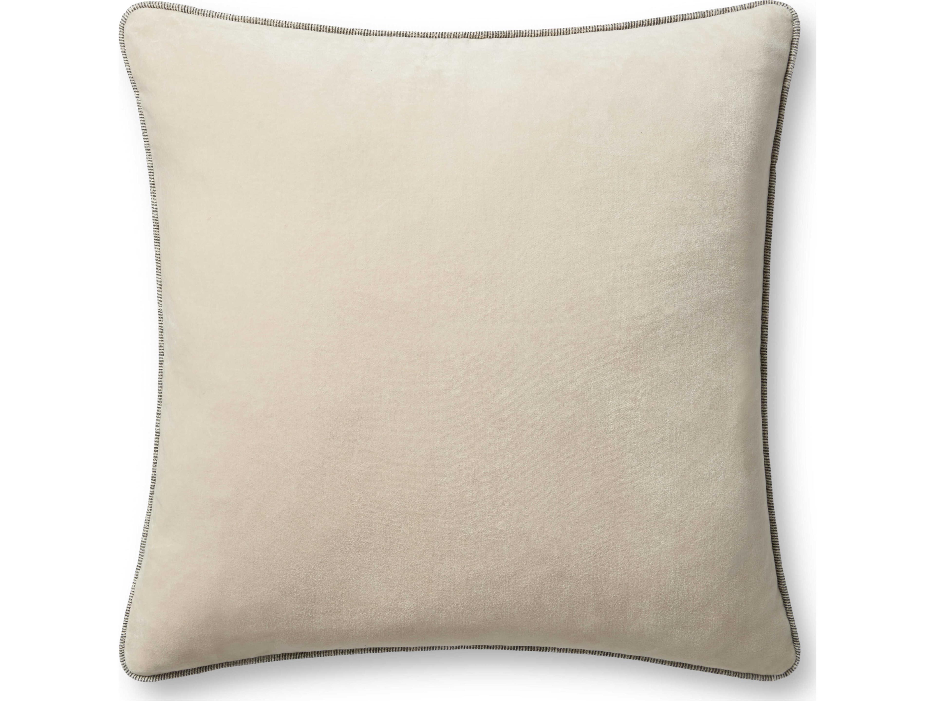 Chris Loves Julia Liza Ivory Pillow