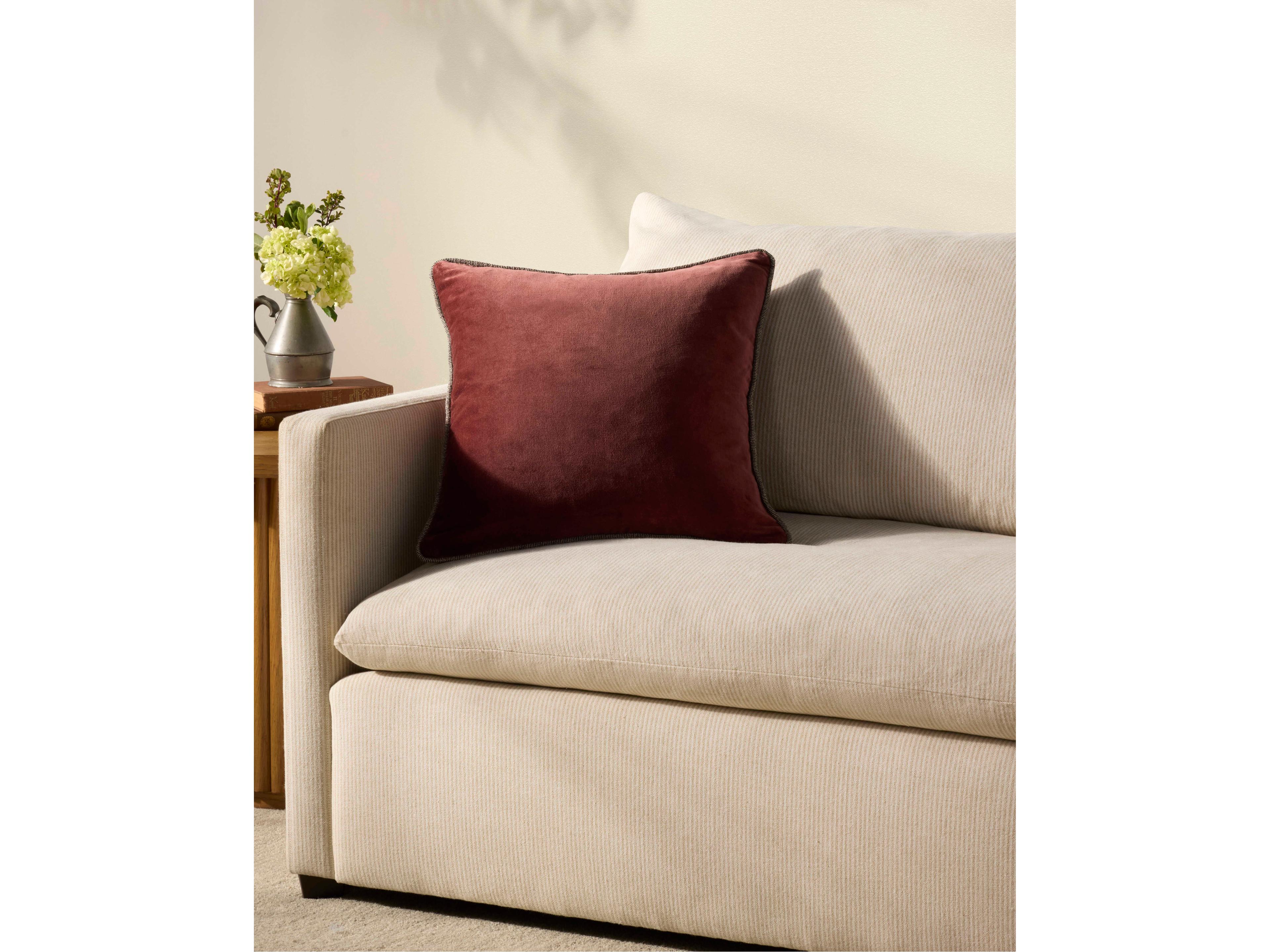 Loloi Rugs Chris Loves Julia Liza Wine Pillow