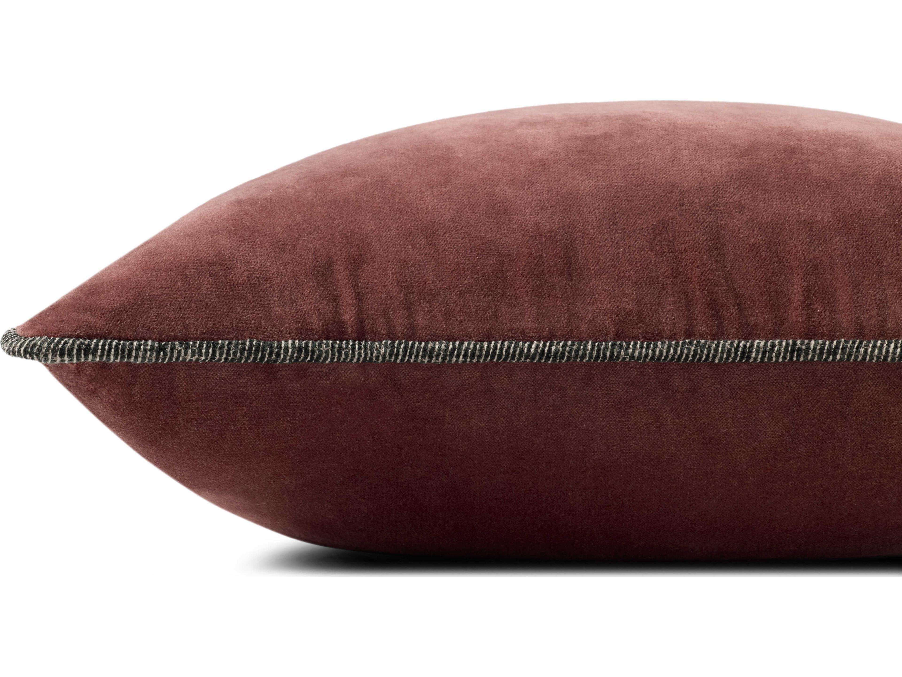 Loloi Rugs Chris Loves Julia Liza Wine Pillow