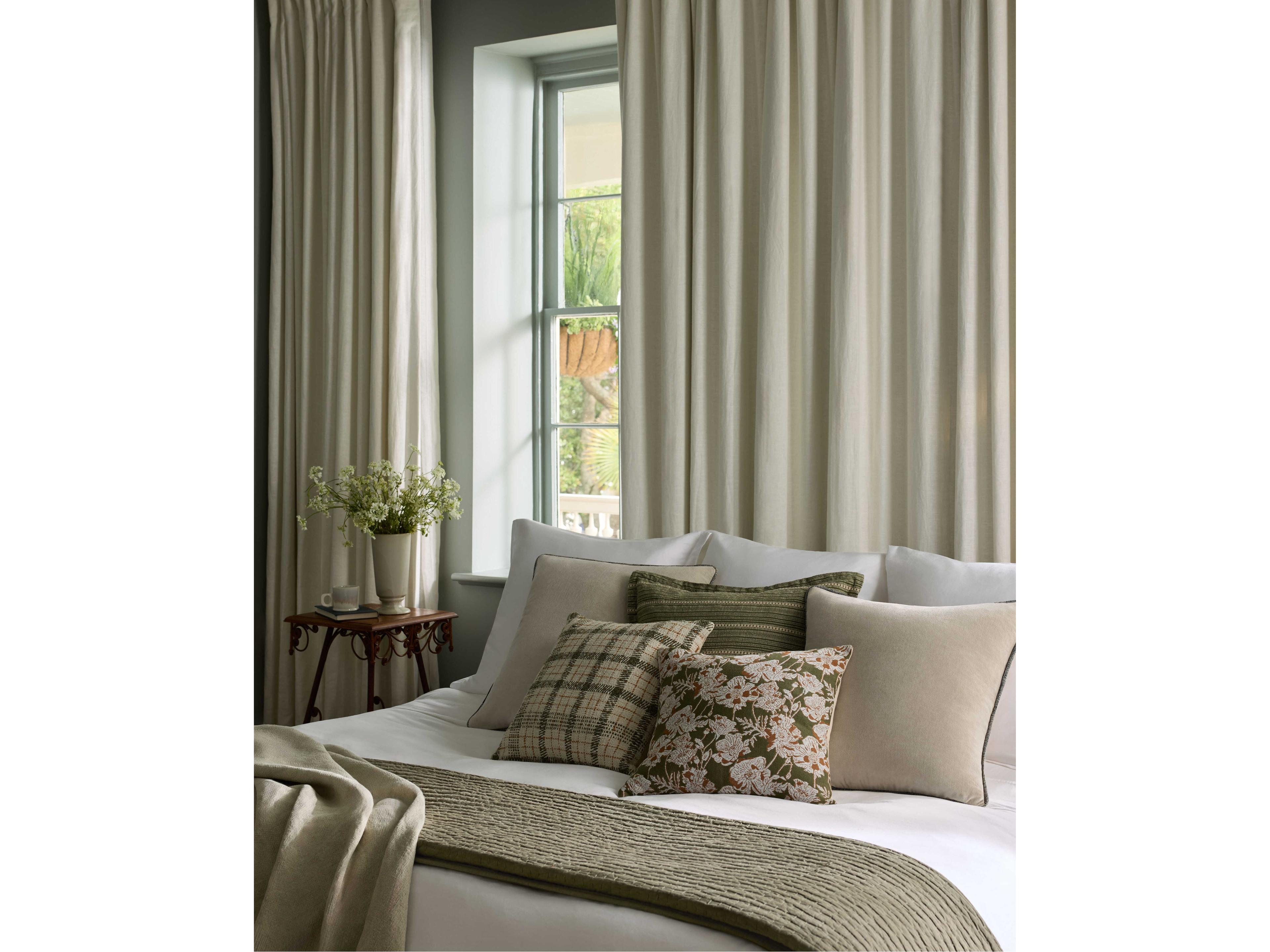 Loloi Rugs Chris Loves Julia Howie Green Natural Pillow