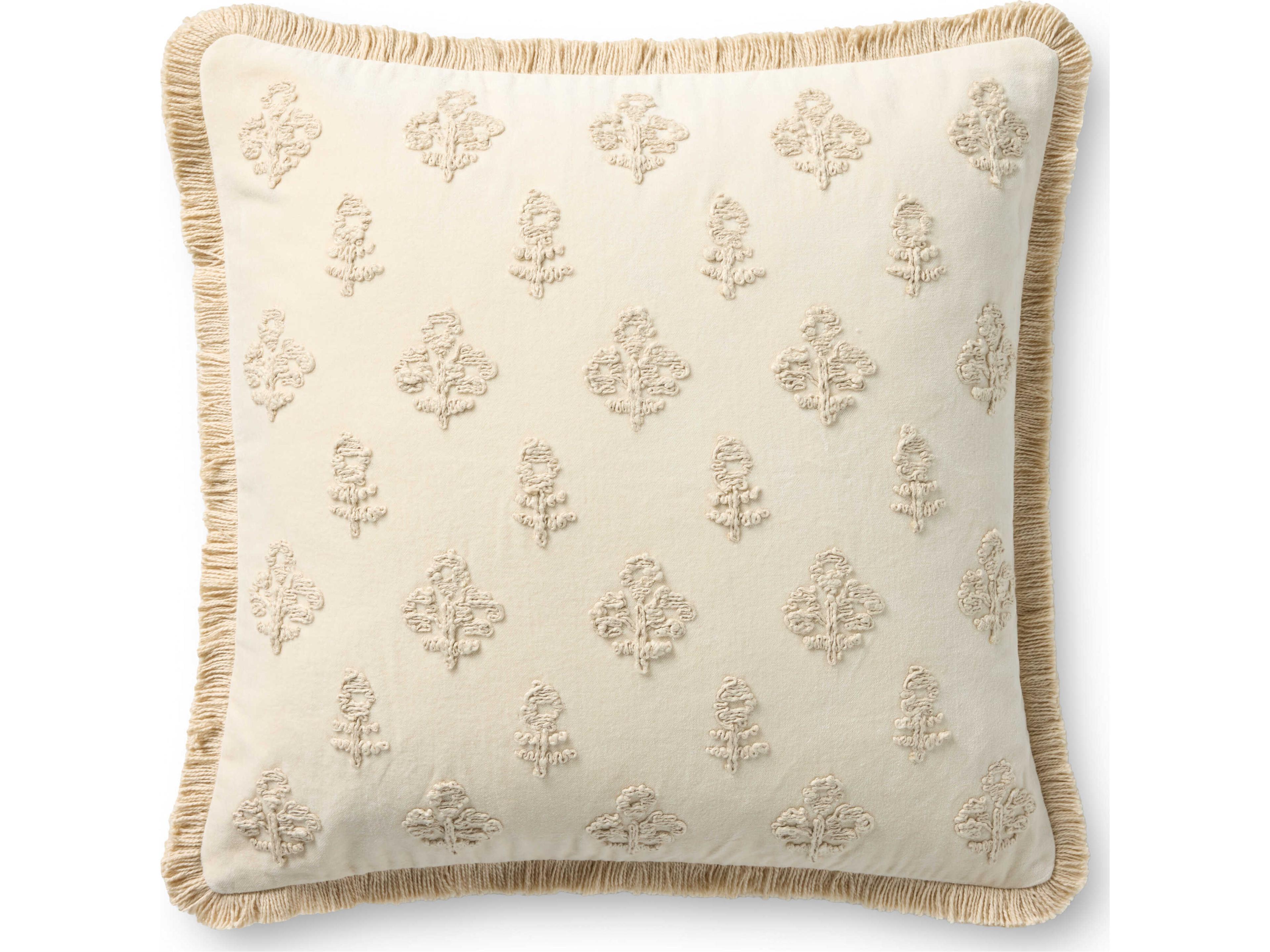 Chris Loves Julia Darla Ivory Pillow