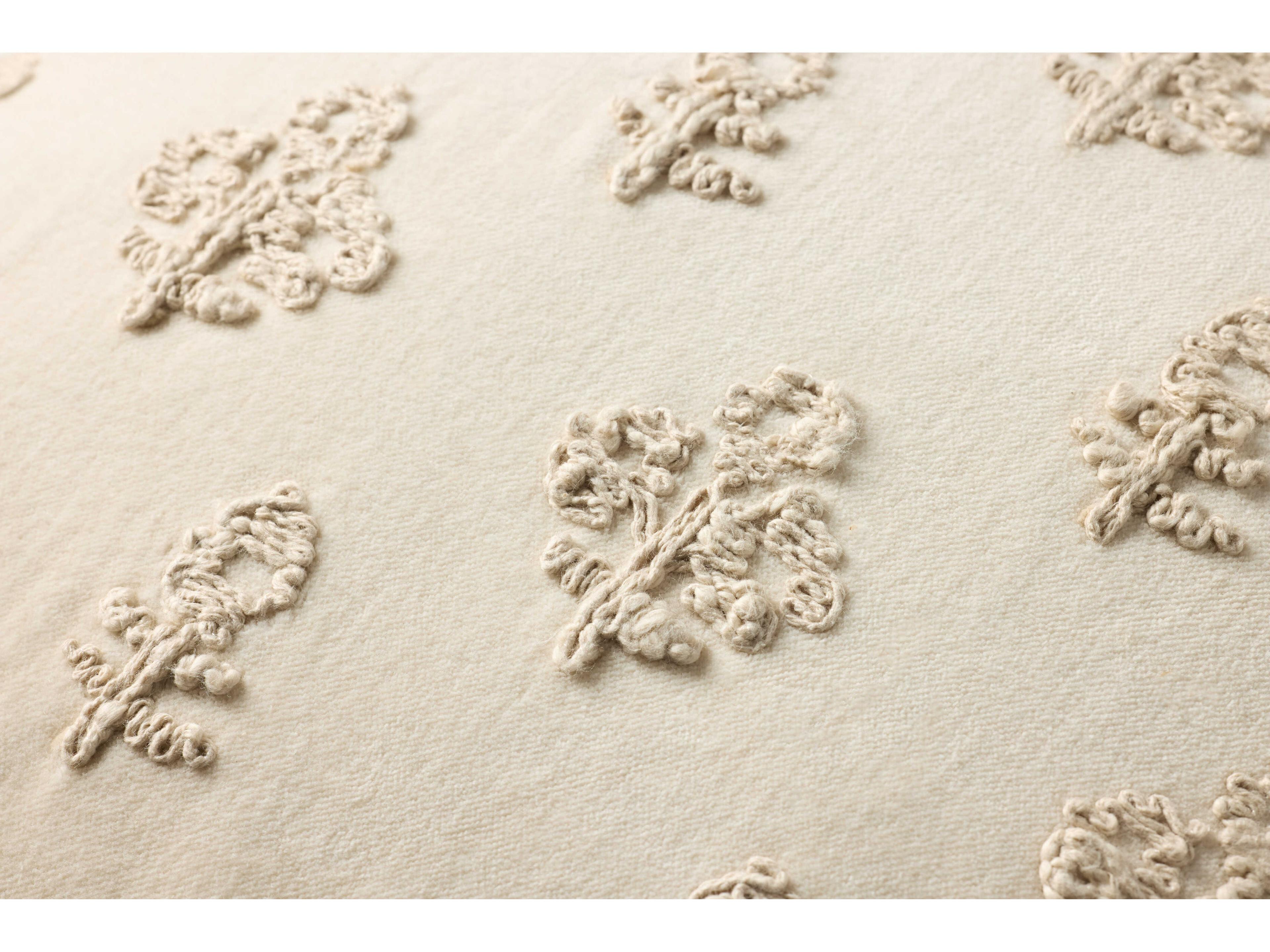 Loloi Rugs Chris Loves Julia Darla Ivory Pillow