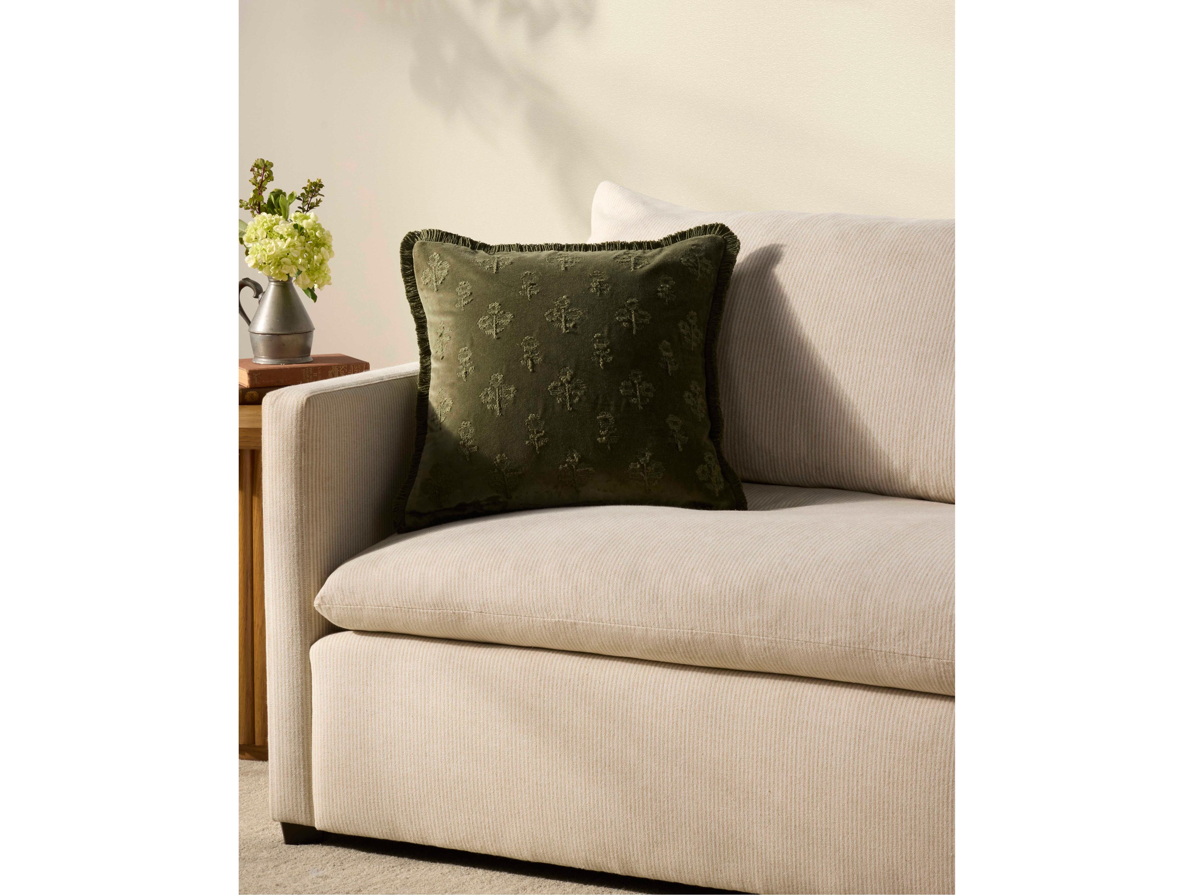 Loloi Rugs Chris Loves Julia Darla Olive Pillow