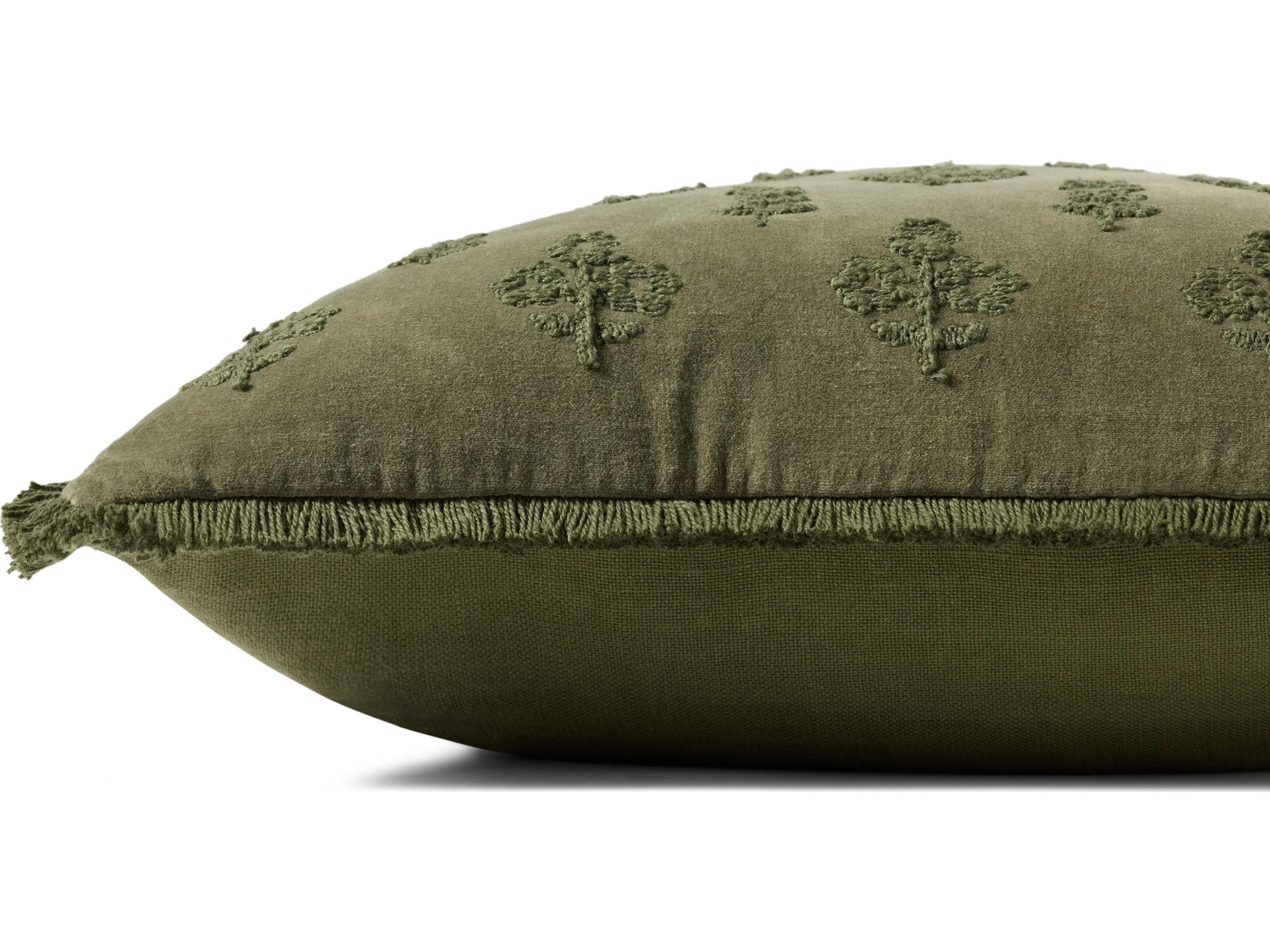 Loloi Rugs Chris Loves Julia Darla Olive Pillow