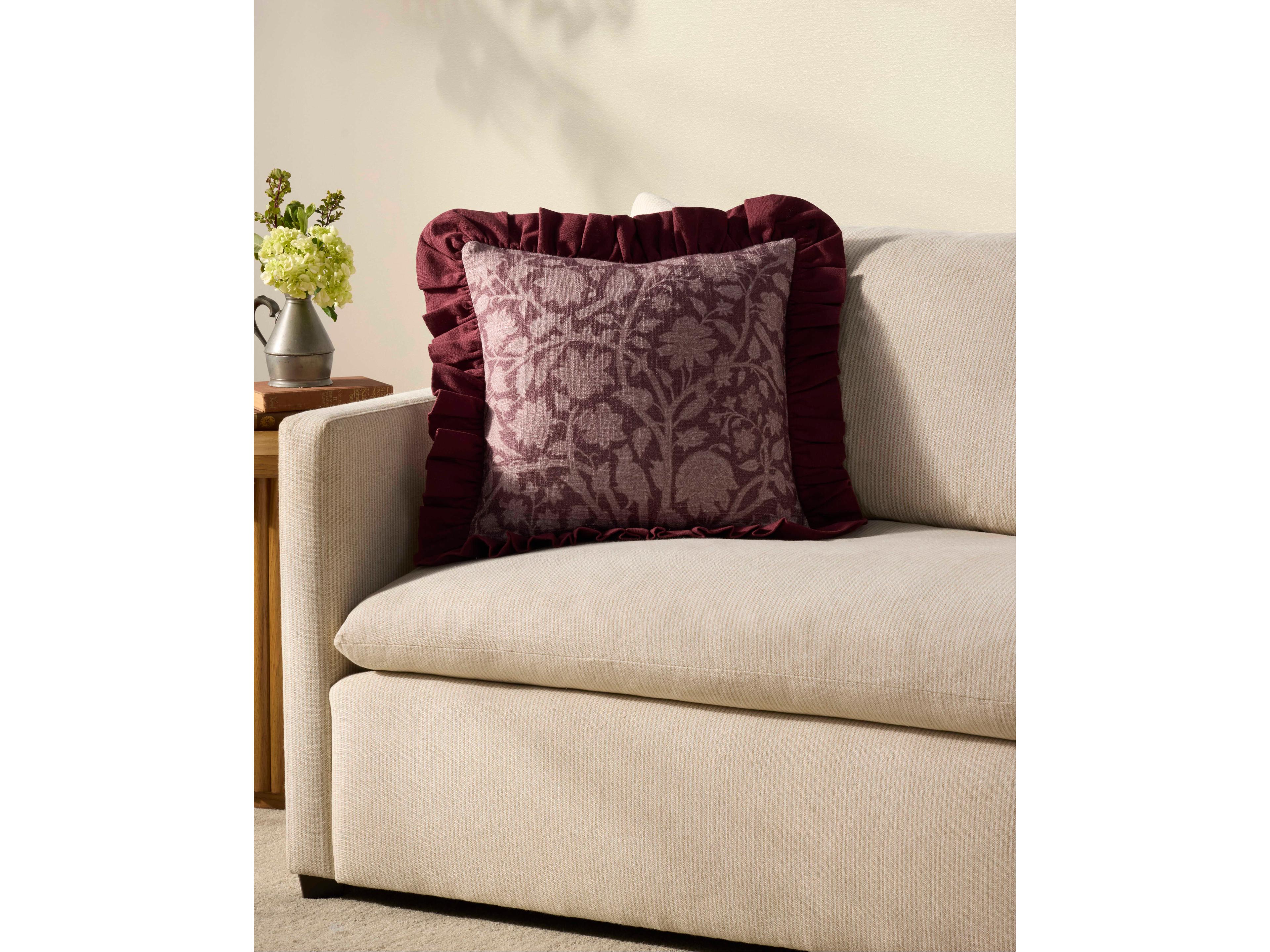 Loloi Rugs Chris Loves Julia Kathleen Wine Pillow