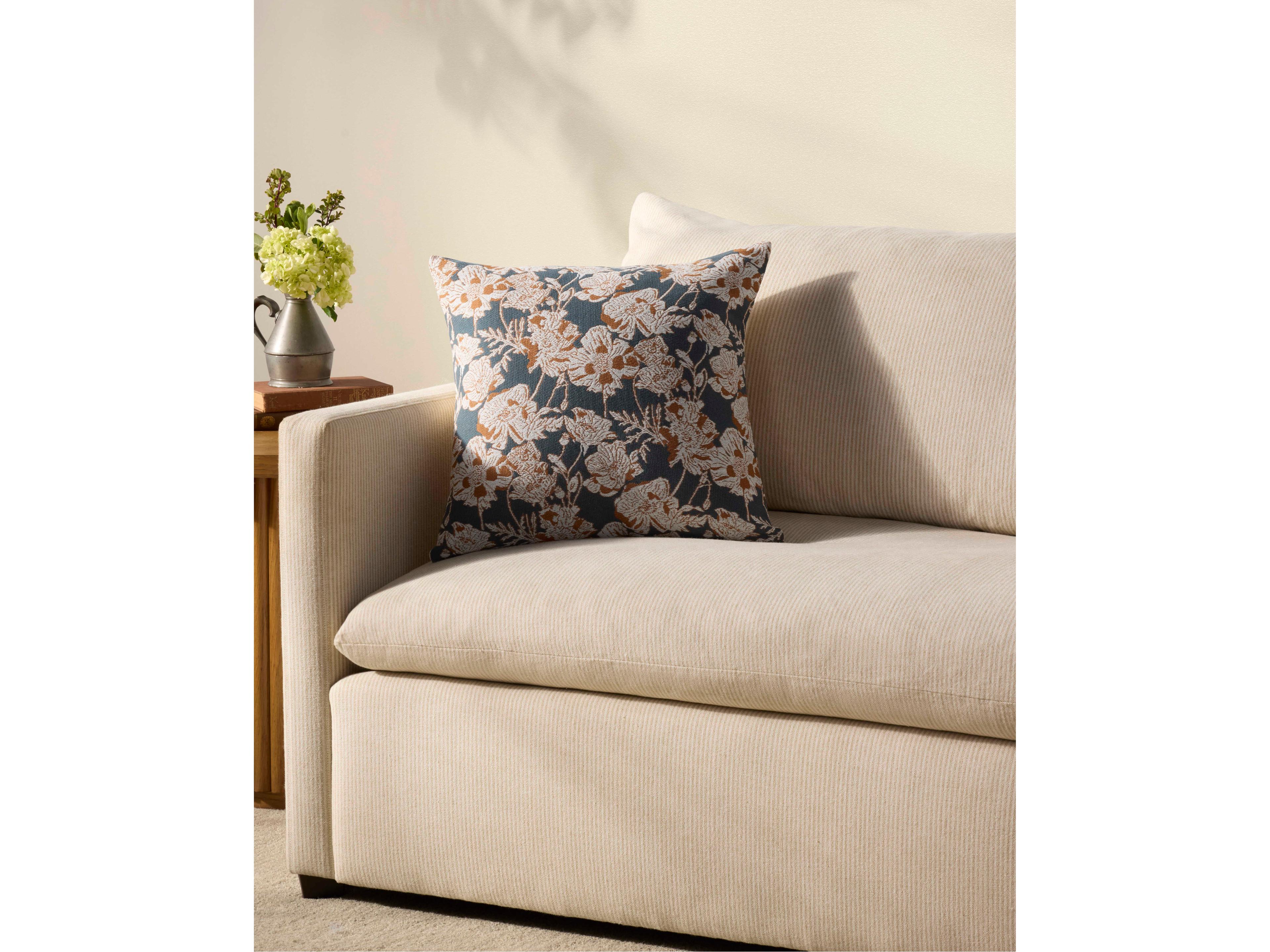 Loloi Rugs Chris Loves Julia Matilda Blue Orange Pillow